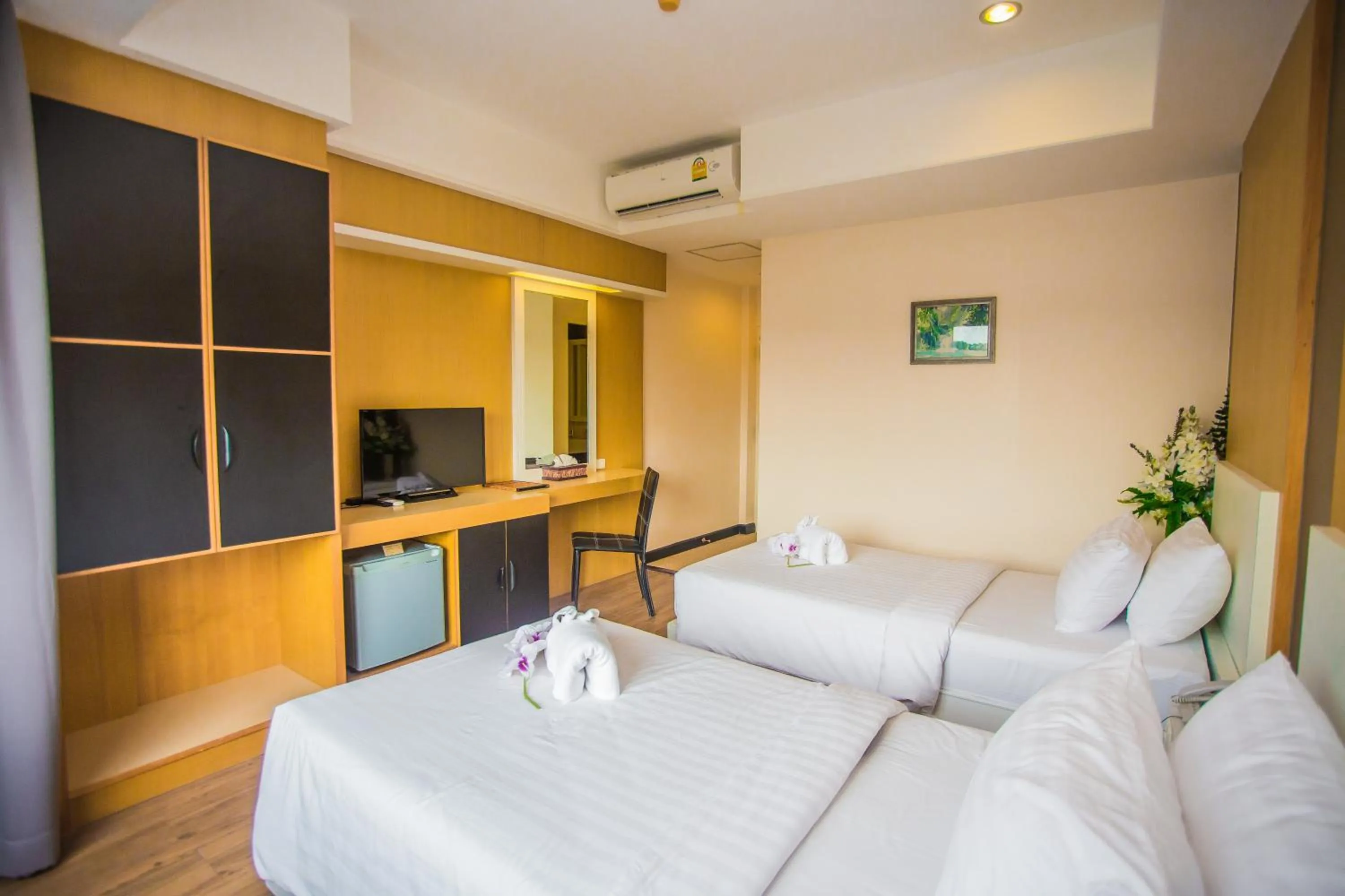 Bed in New Travel Lodge Hotel