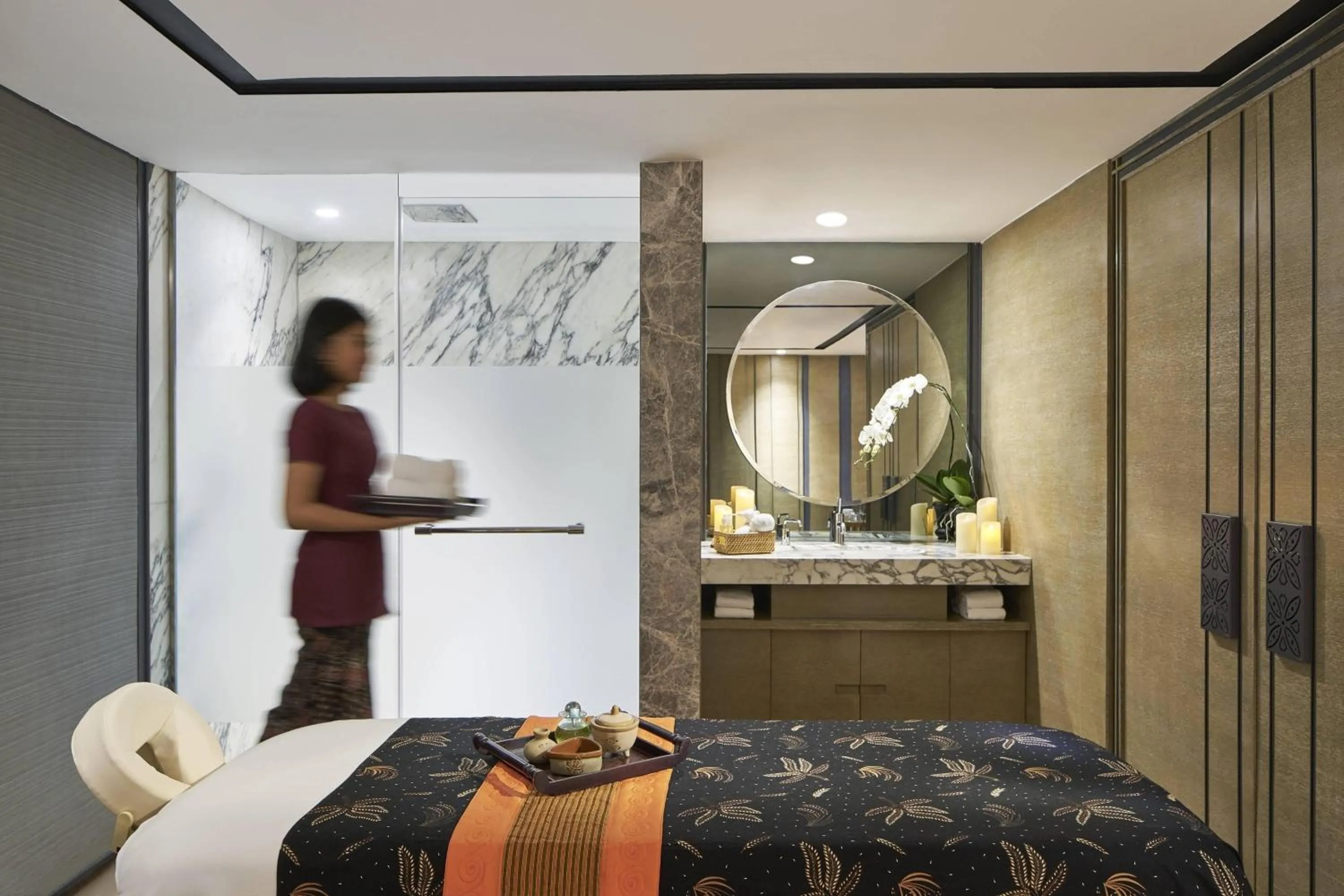 Spa and wellness centre/facilities, Bed in Yogyakarta Marriott Hotel