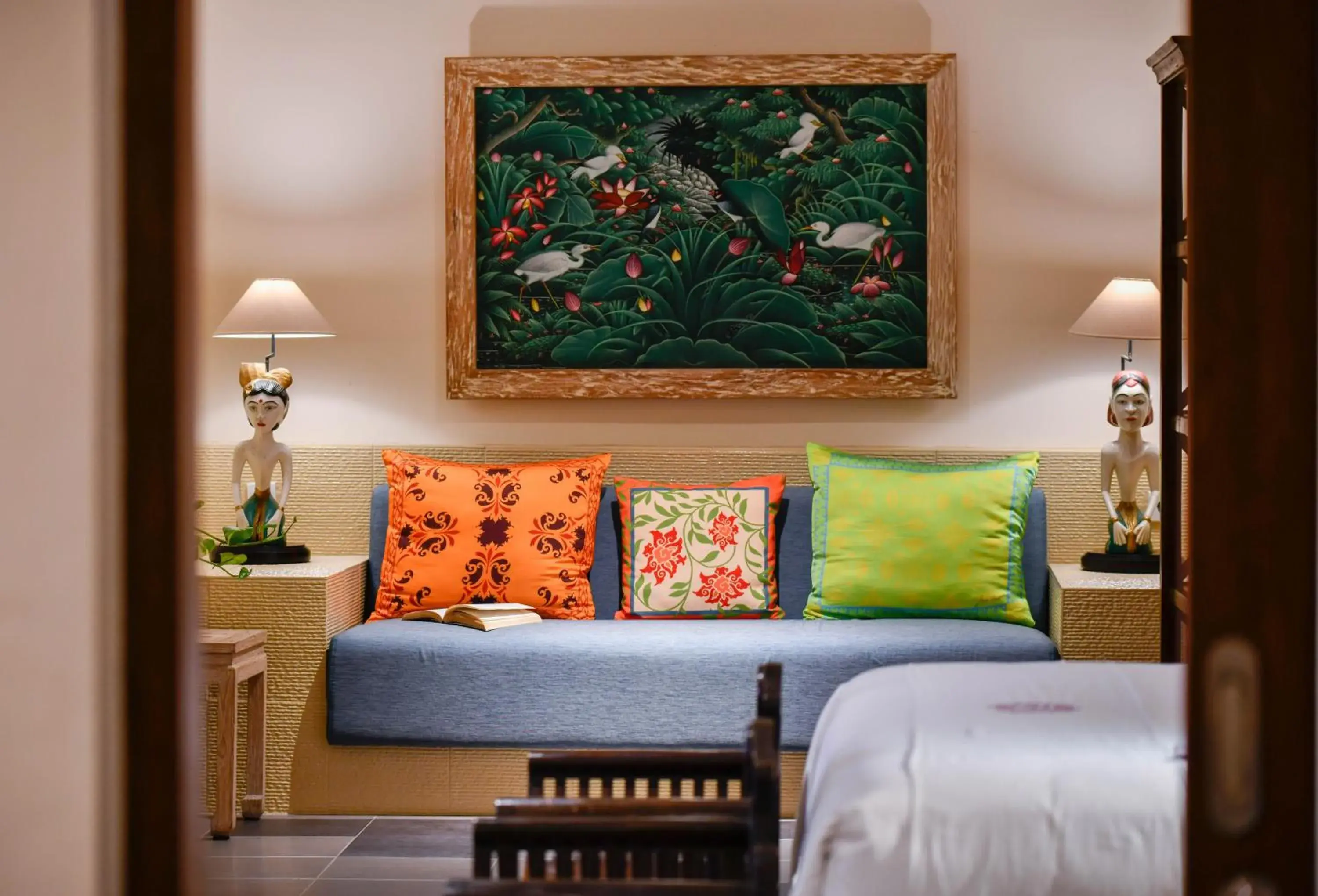 Seating area, Bed in Rama Residence Seminyak Seating area, Bed in Rama Residence Seminyak