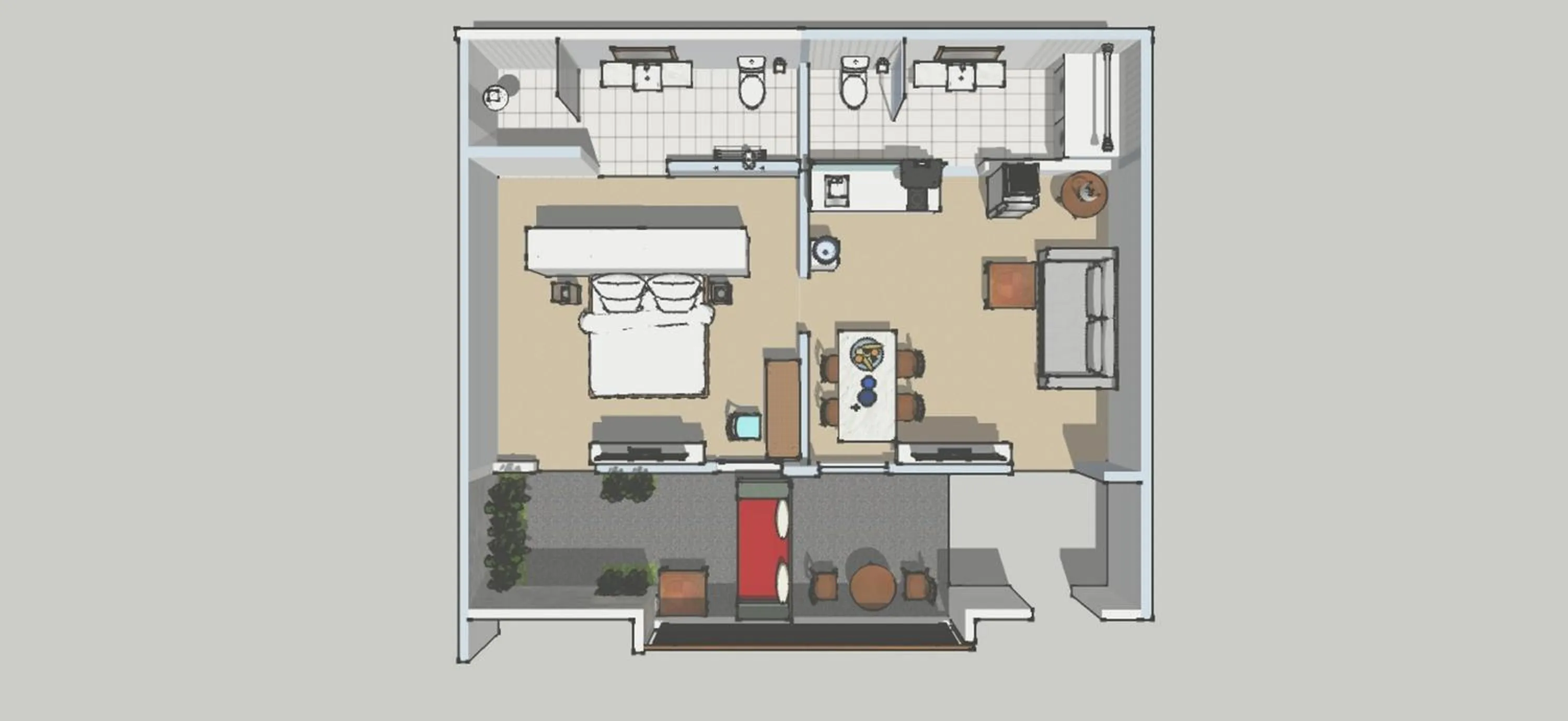 Photo of the whole room in Rama Residence Seminyak