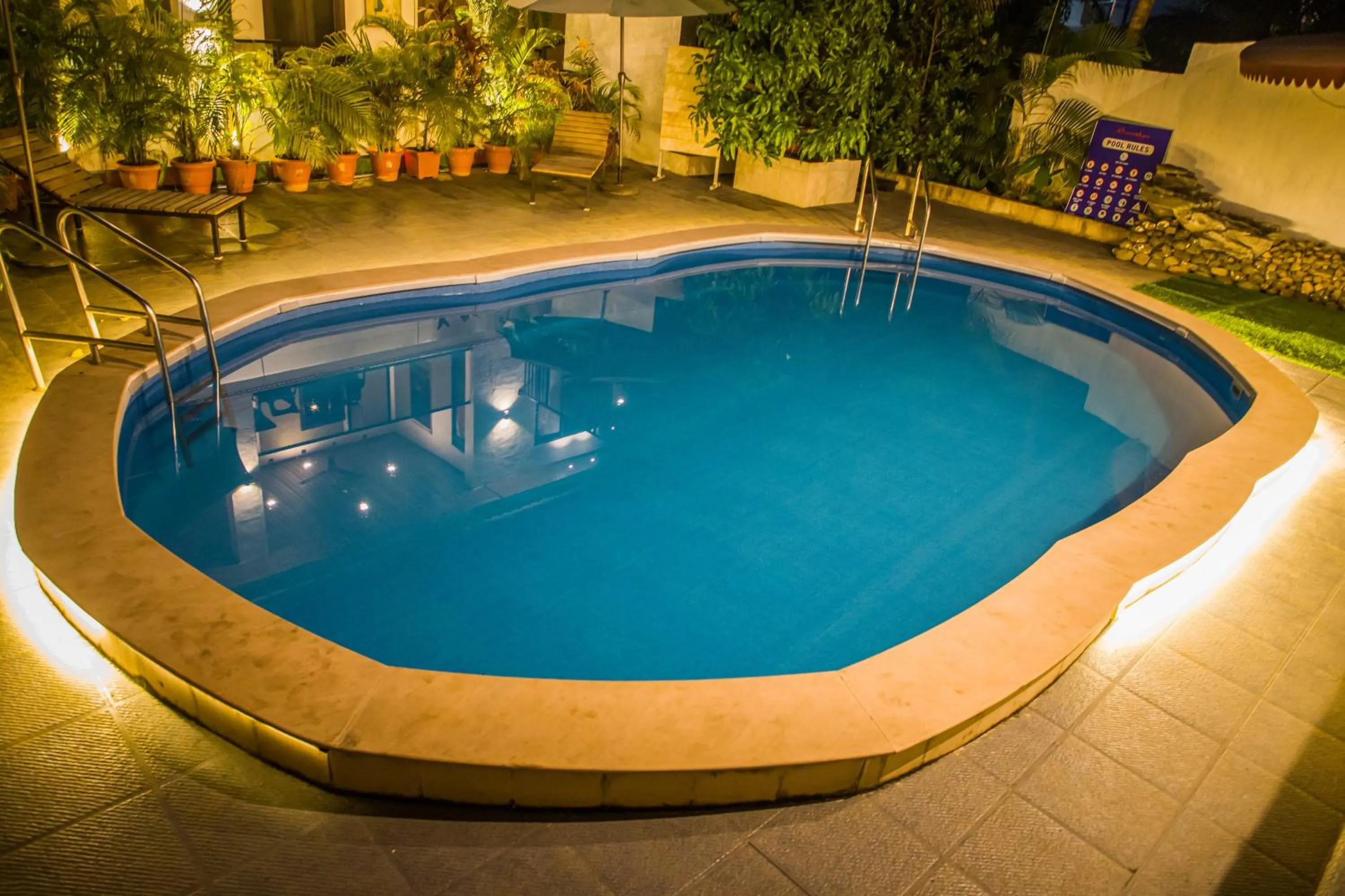 Swimming pool in Sanidhya Beach Resort & Spa