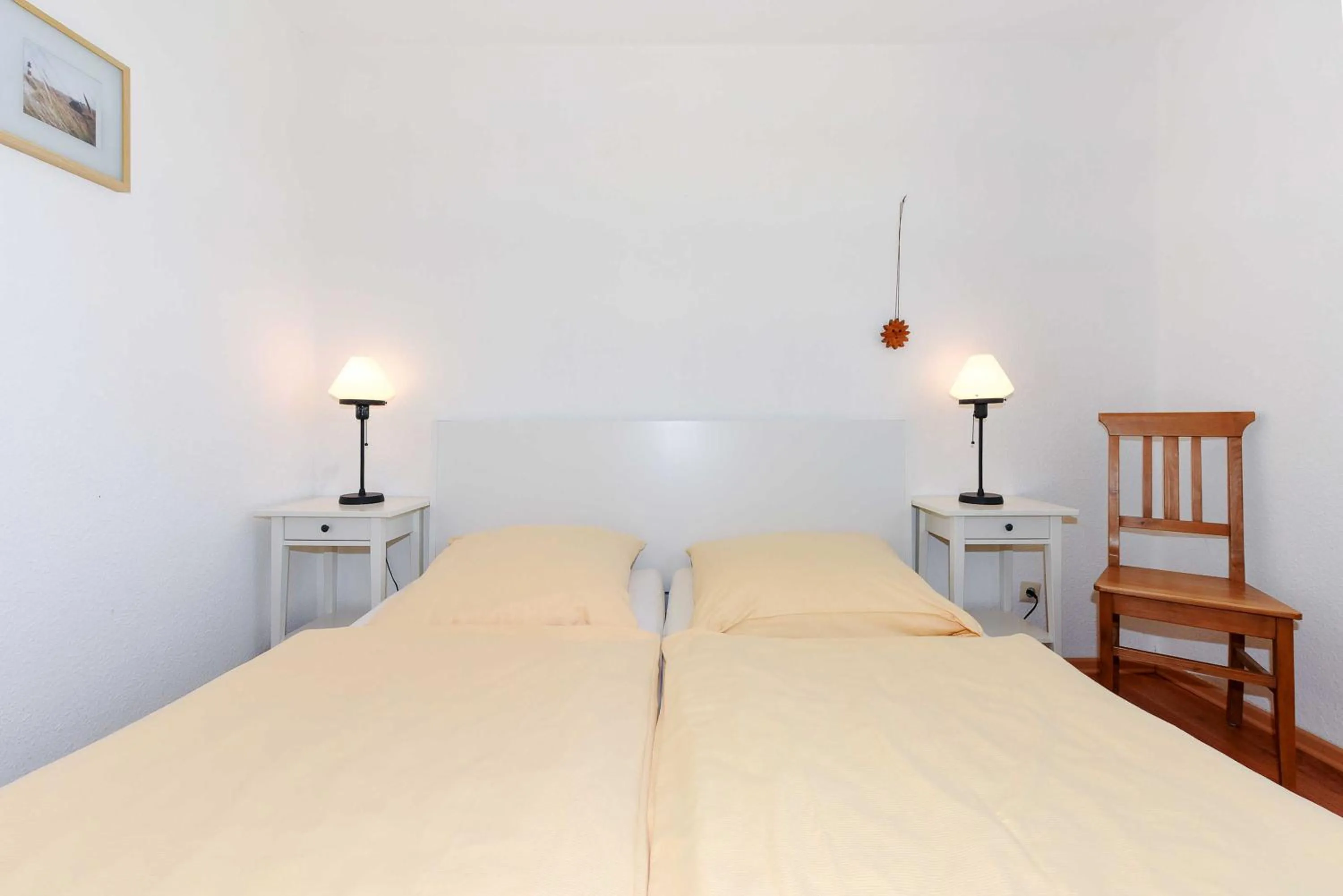 Bed in Ferienhaus Koje