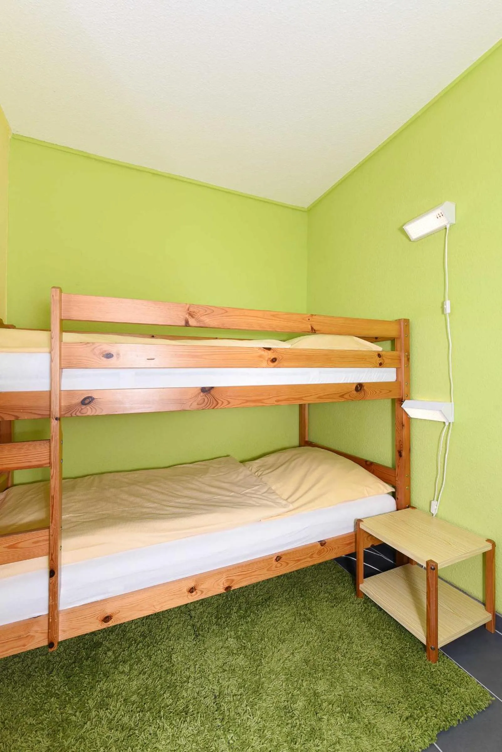 Bed in Ferienhaus Koje