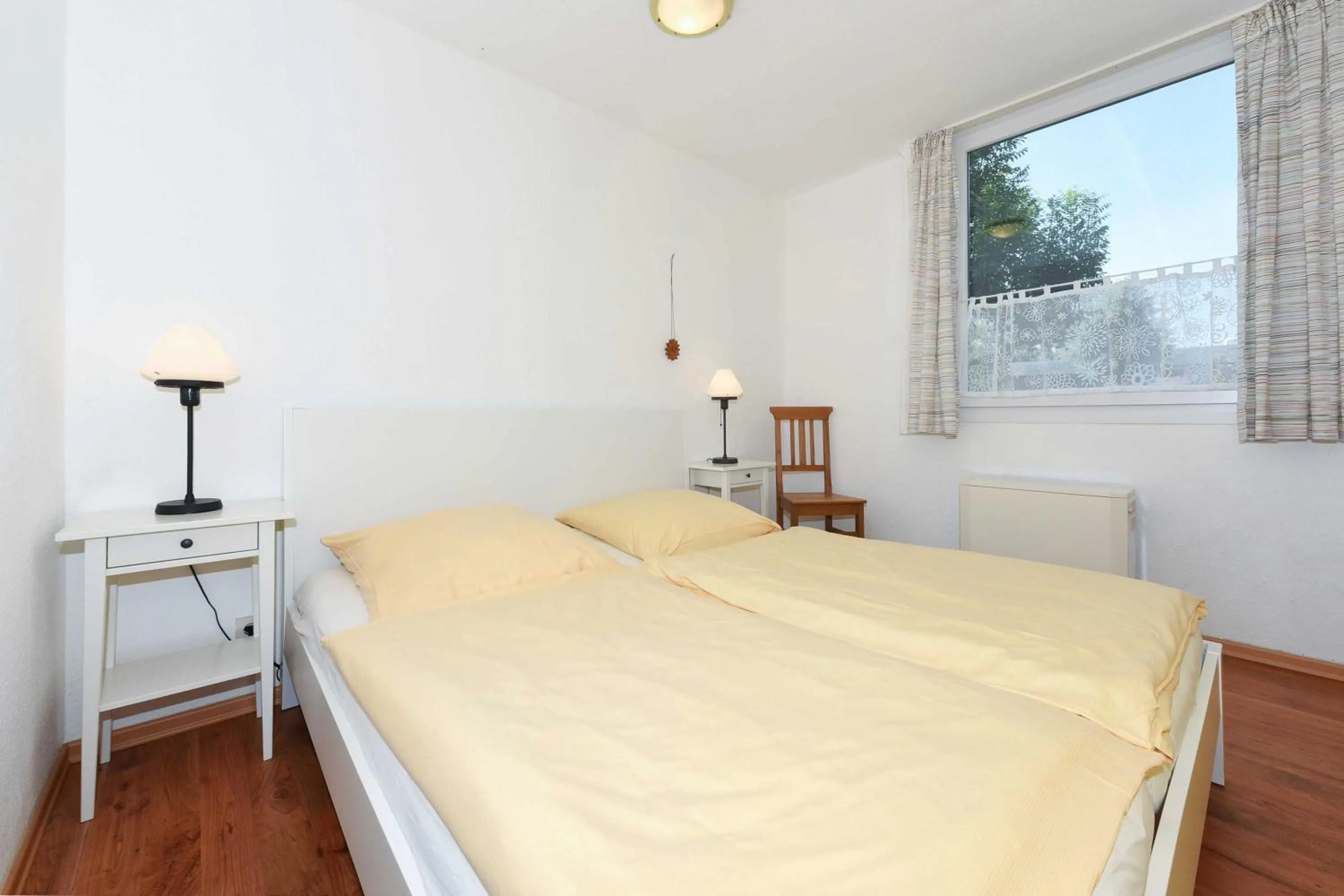 Bed in Ferienhaus Koje