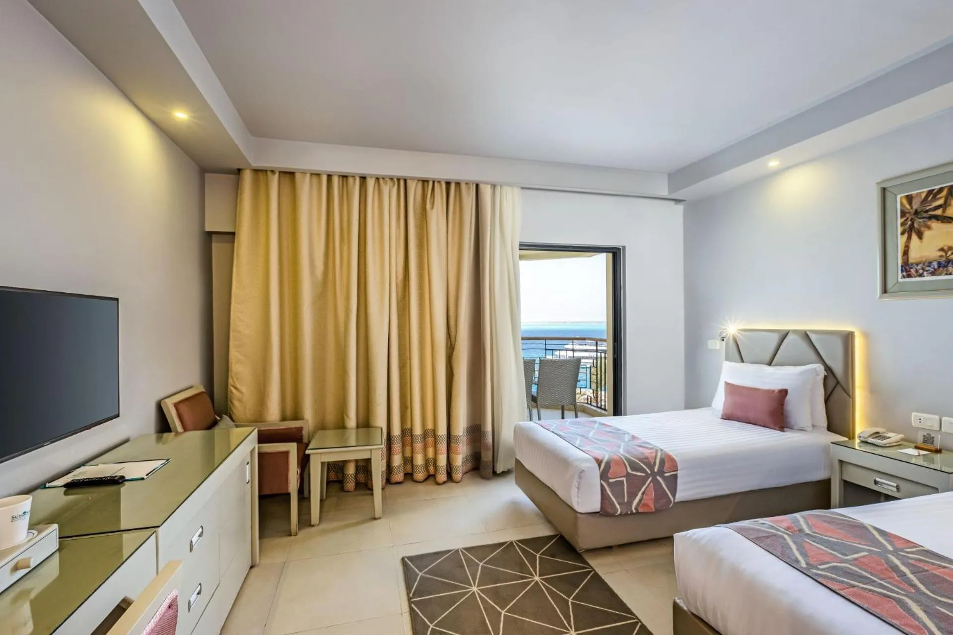 Bedroom, Bed in Sunrise Holidays Resort -Adults Only