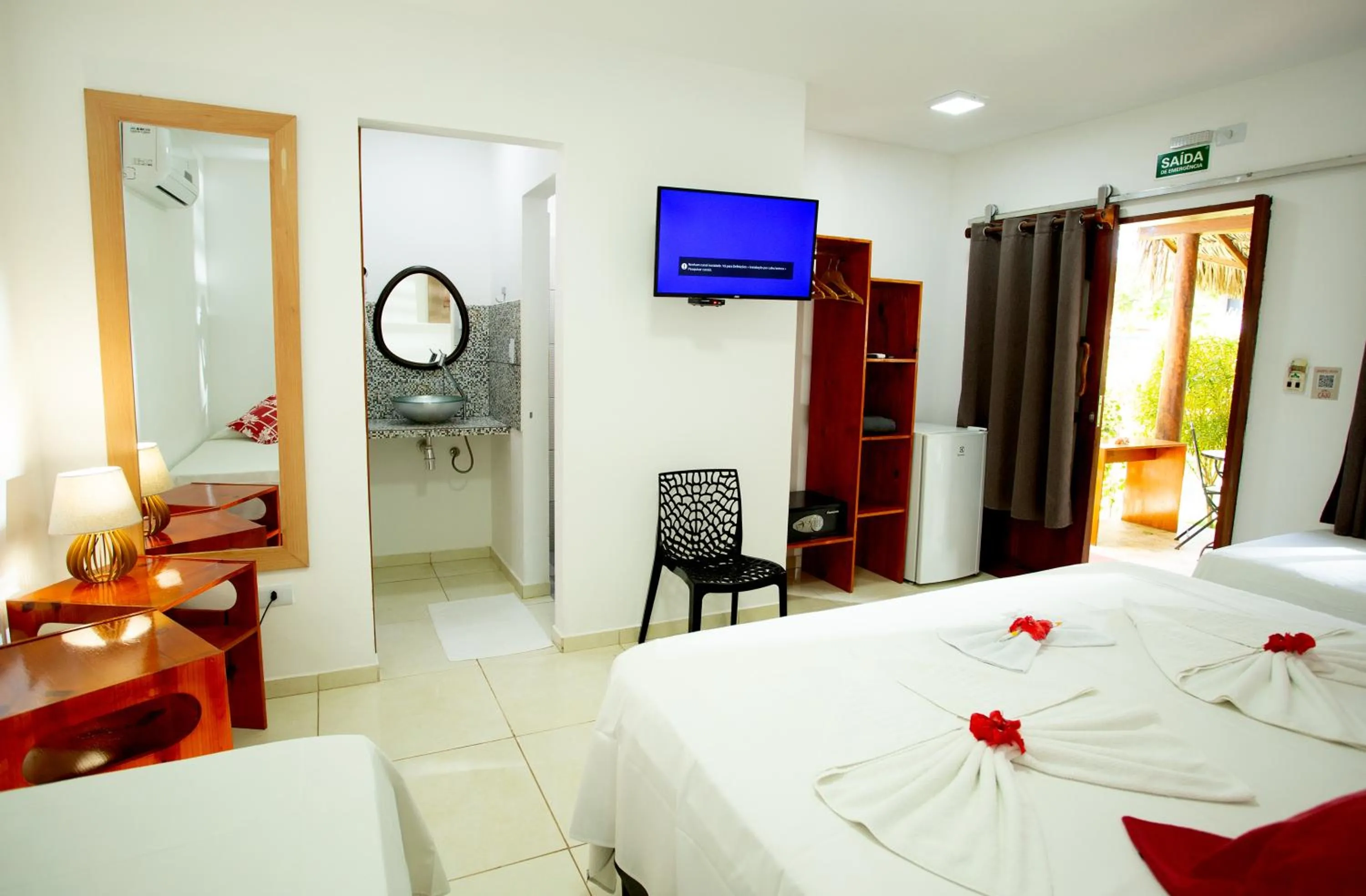 Bed in Pousada Villa Caju