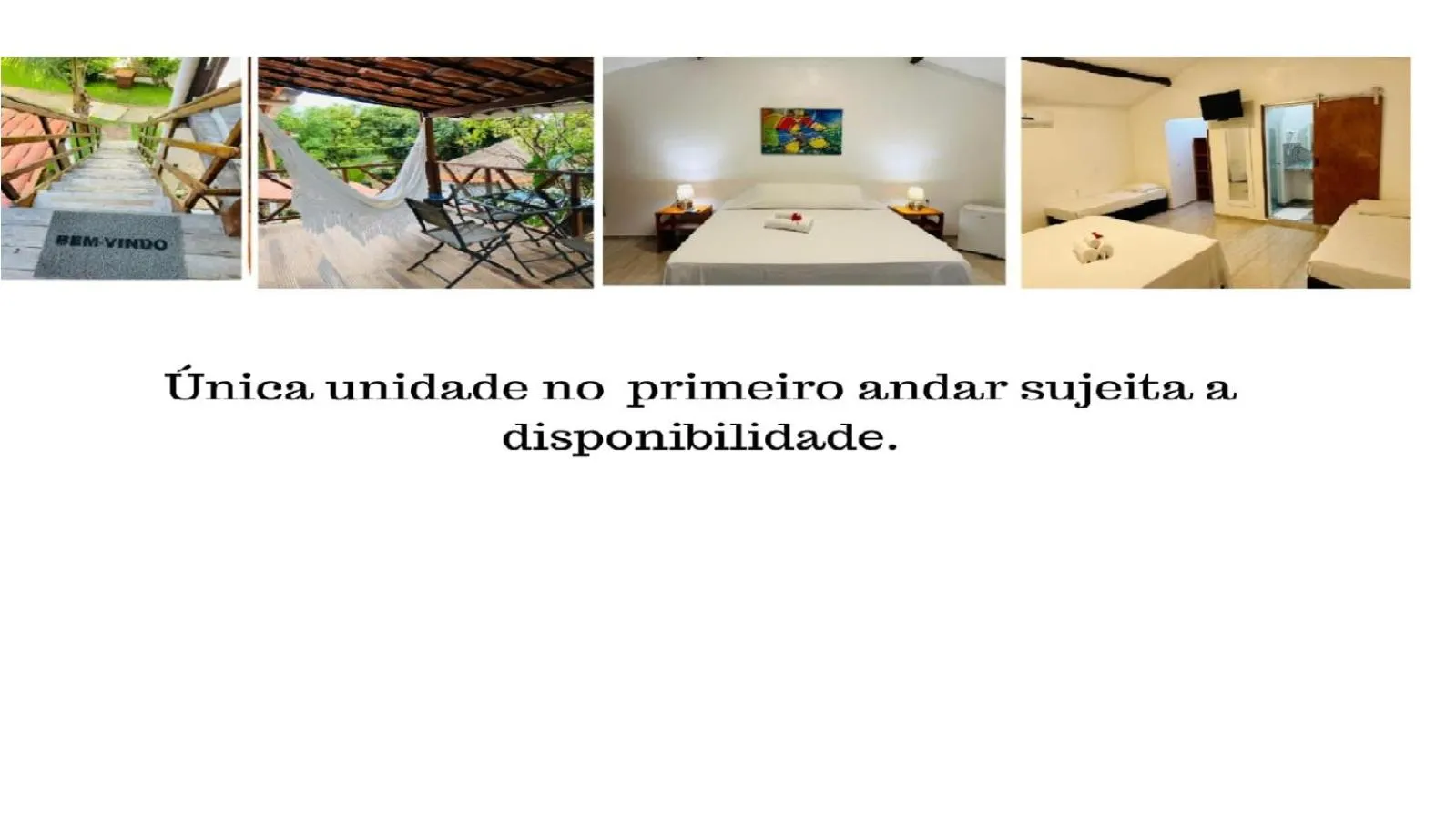 Bed in Pousada Villa Caju