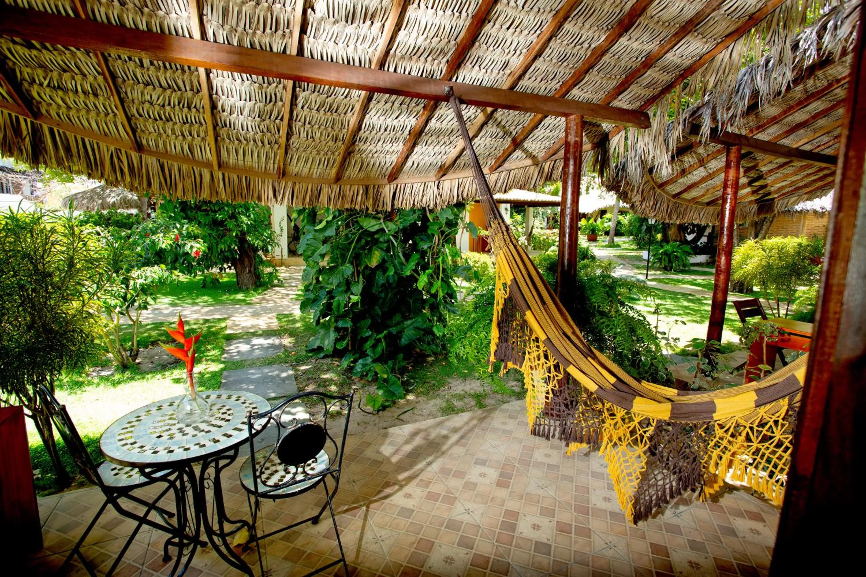 Garden view in Pousada Villa Caju