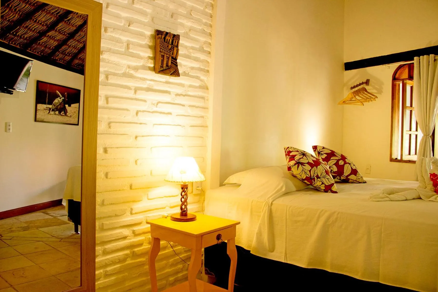 Bed in Pousada Villa Caju