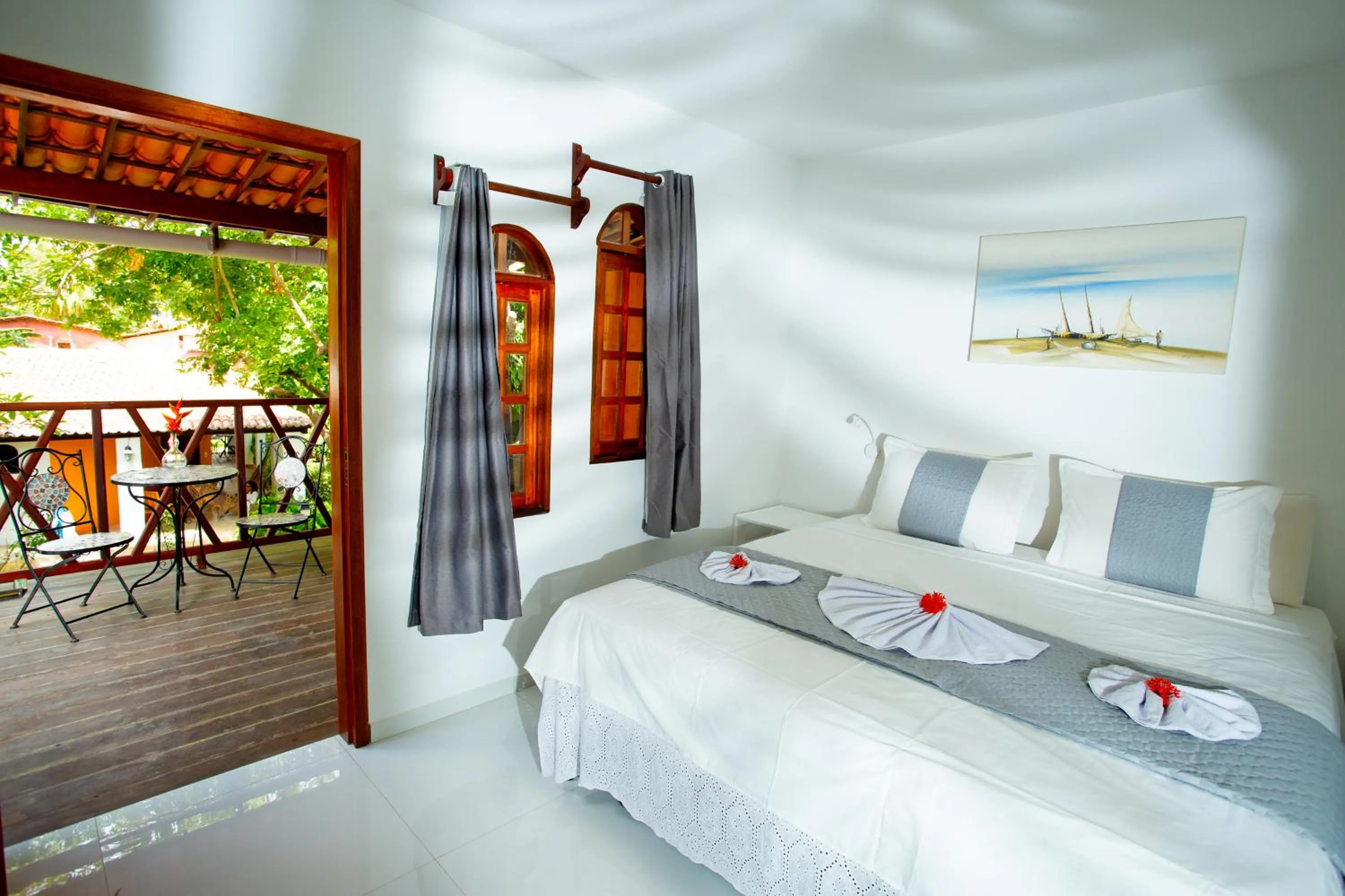 Bed in Pousada Villa Caju