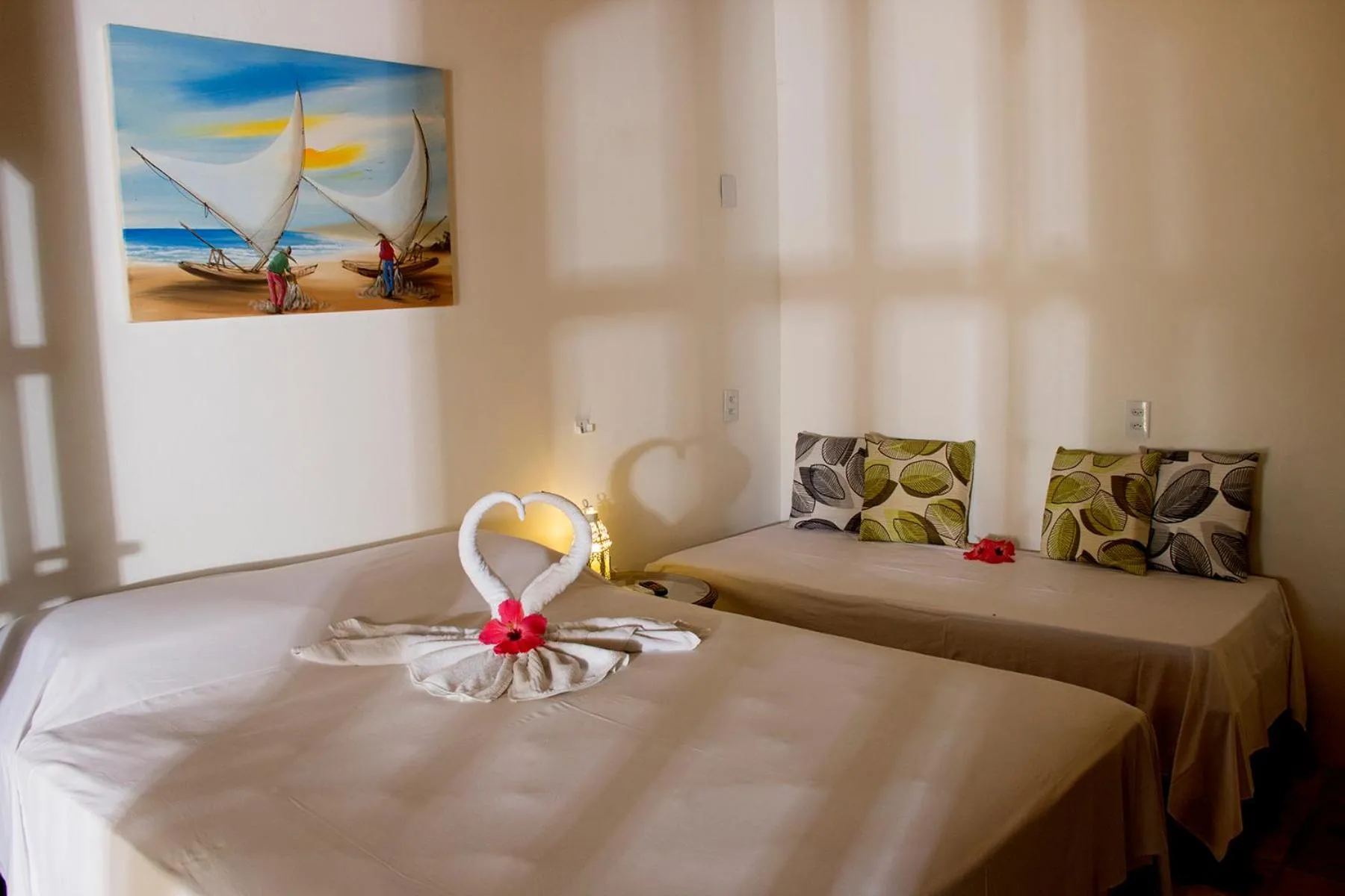 Bed in Pousada Villa Caju