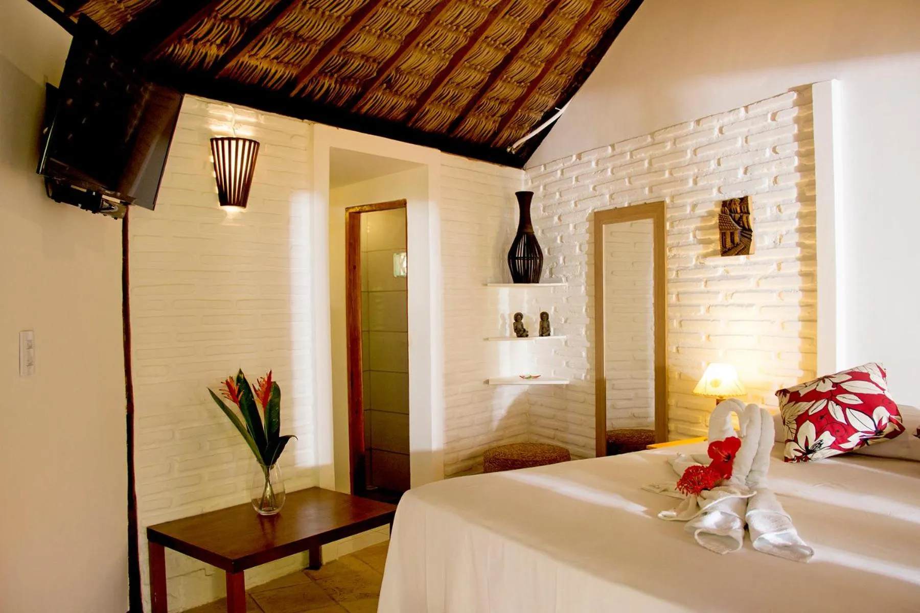 Bed in Pousada Villa Caju