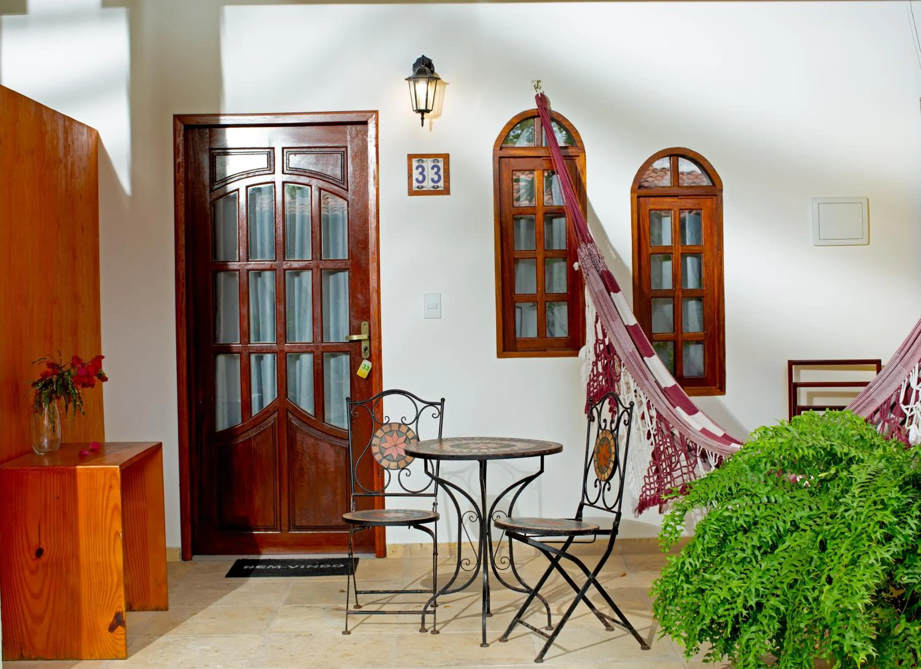 Garden view in Pousada Villa Caju