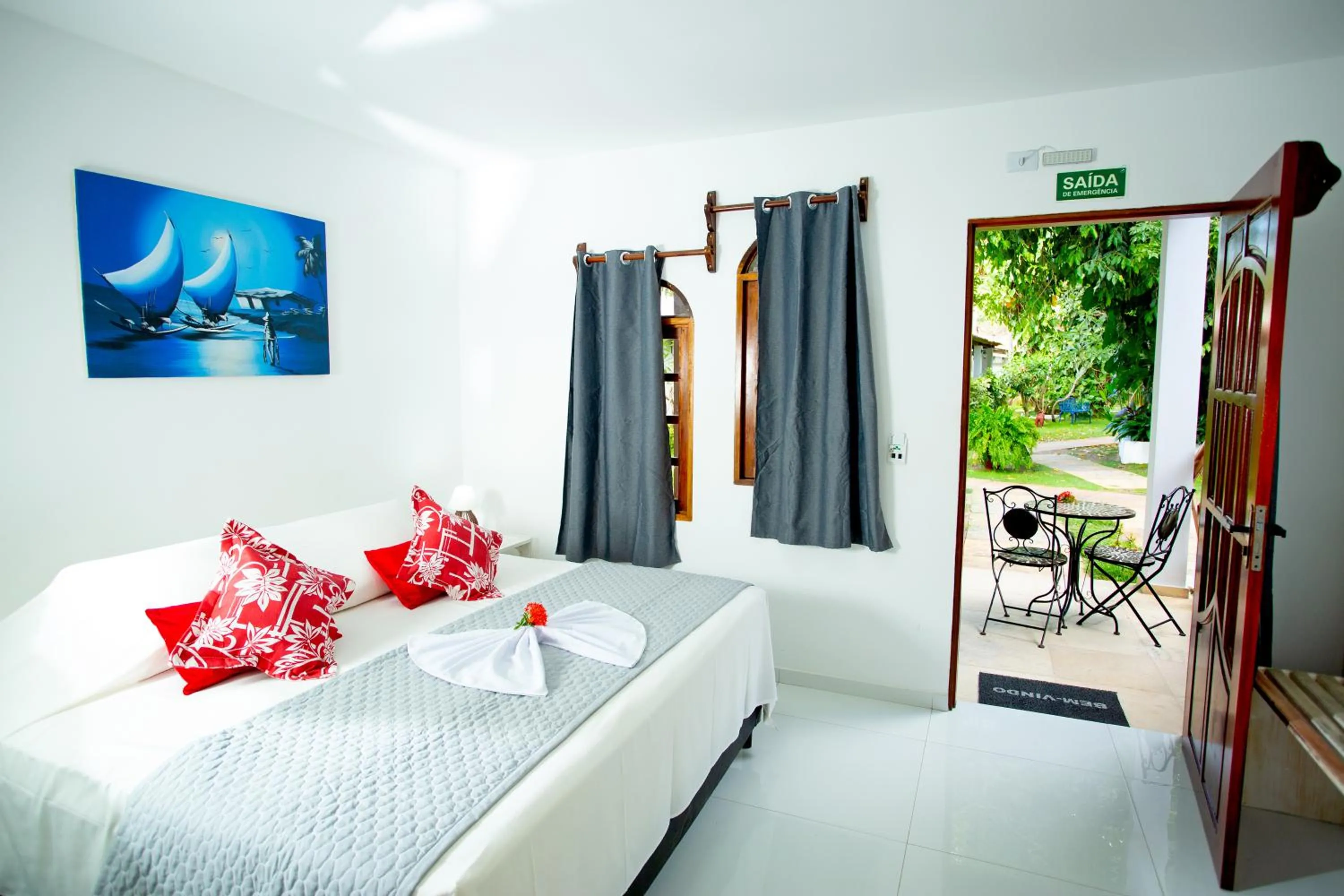 Bed in Pousada Villa Caju