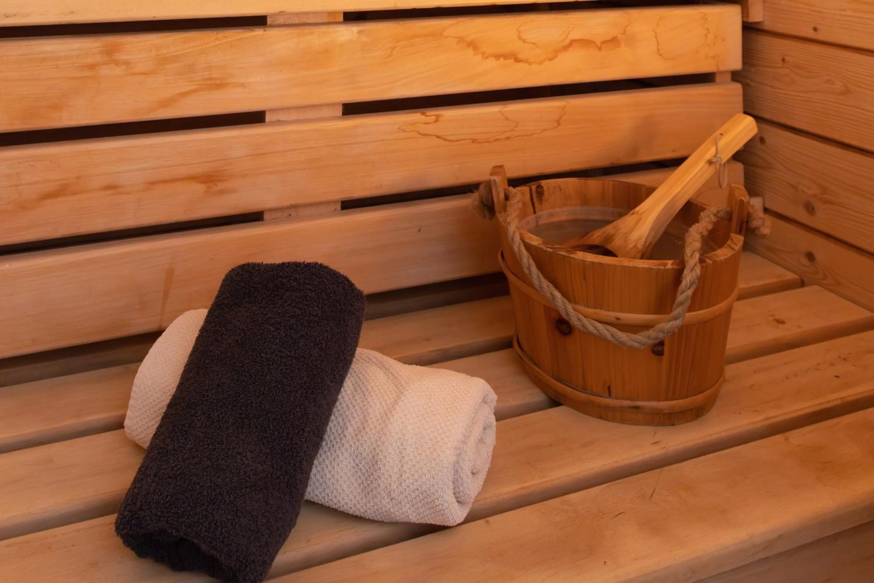 Sauna in La Villa Vicha, The Originals Relais