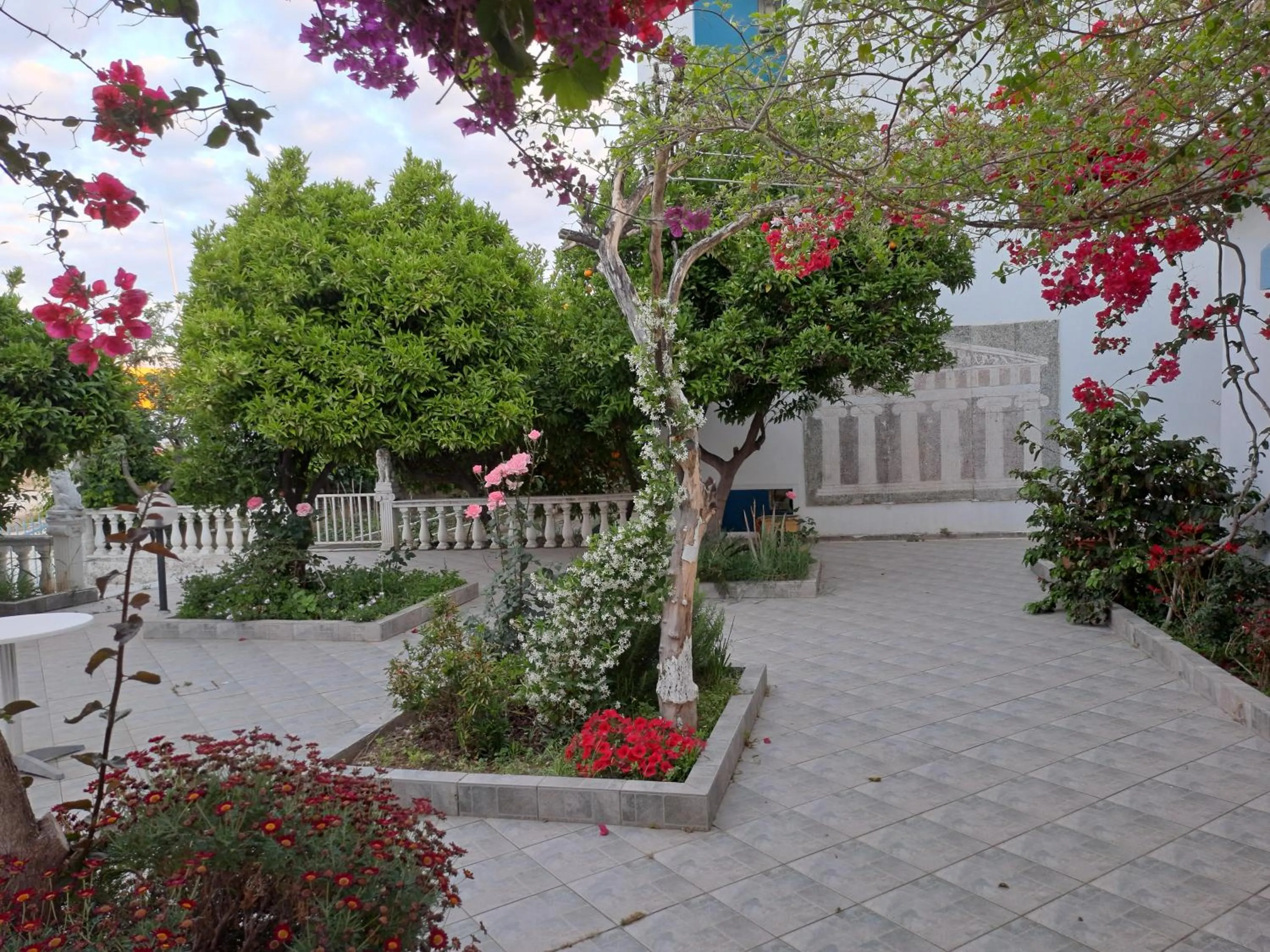 Inner courtyard view in Hotel Apollon