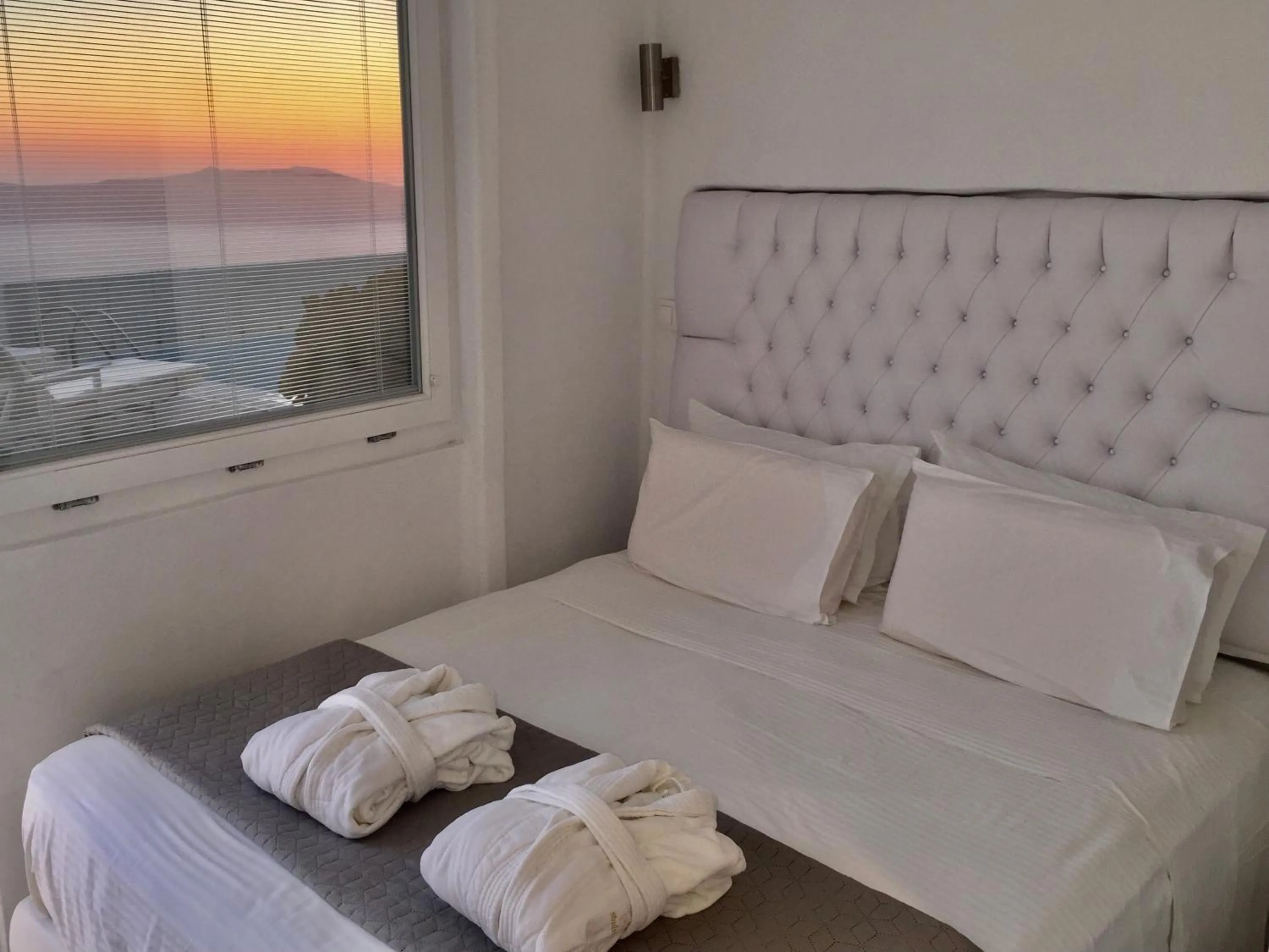 Bed in Aeolos Art & Eco Suites Adults Only