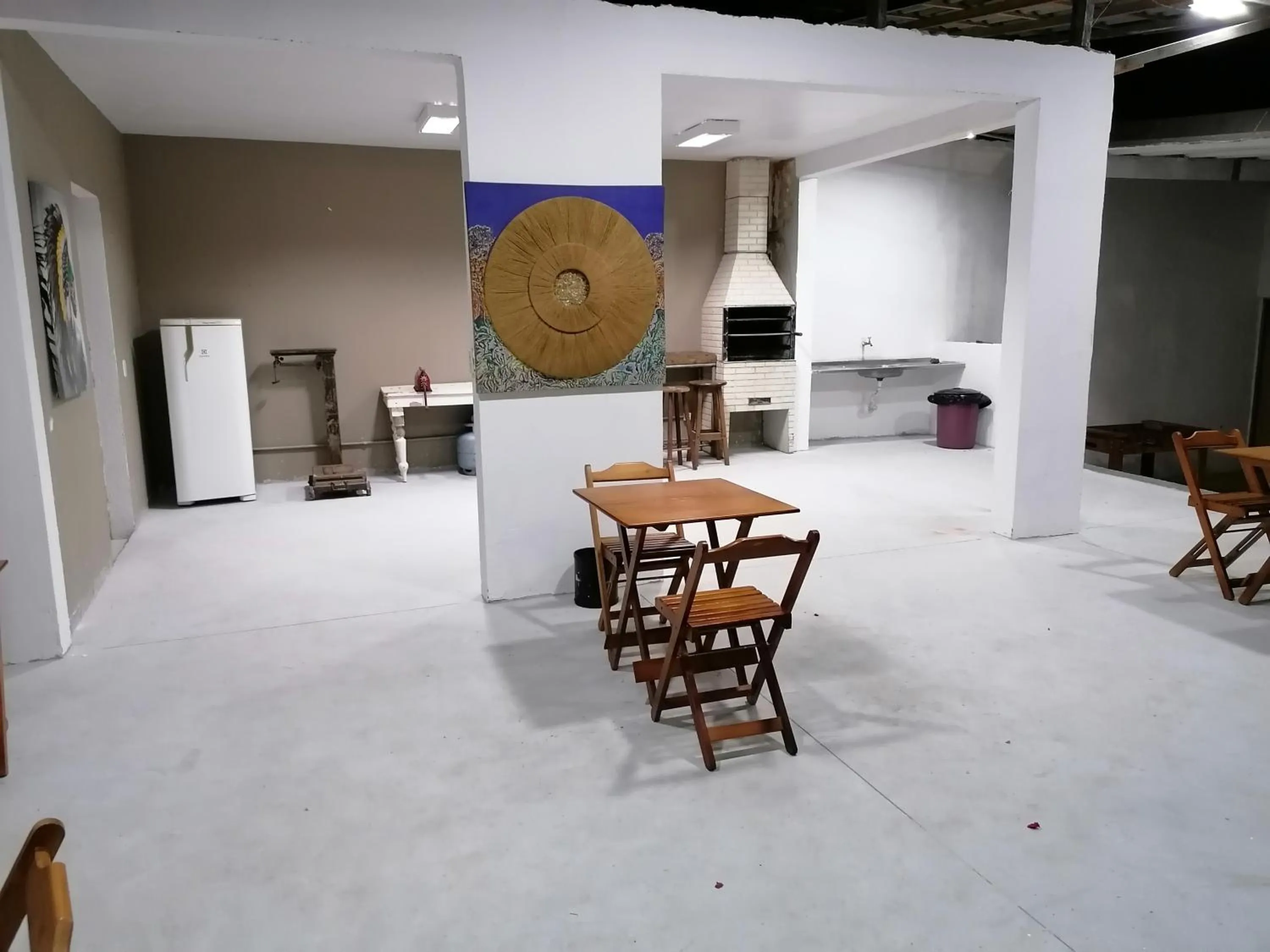 Kitchen or kitchenette in Pousada TOP Mairiporã