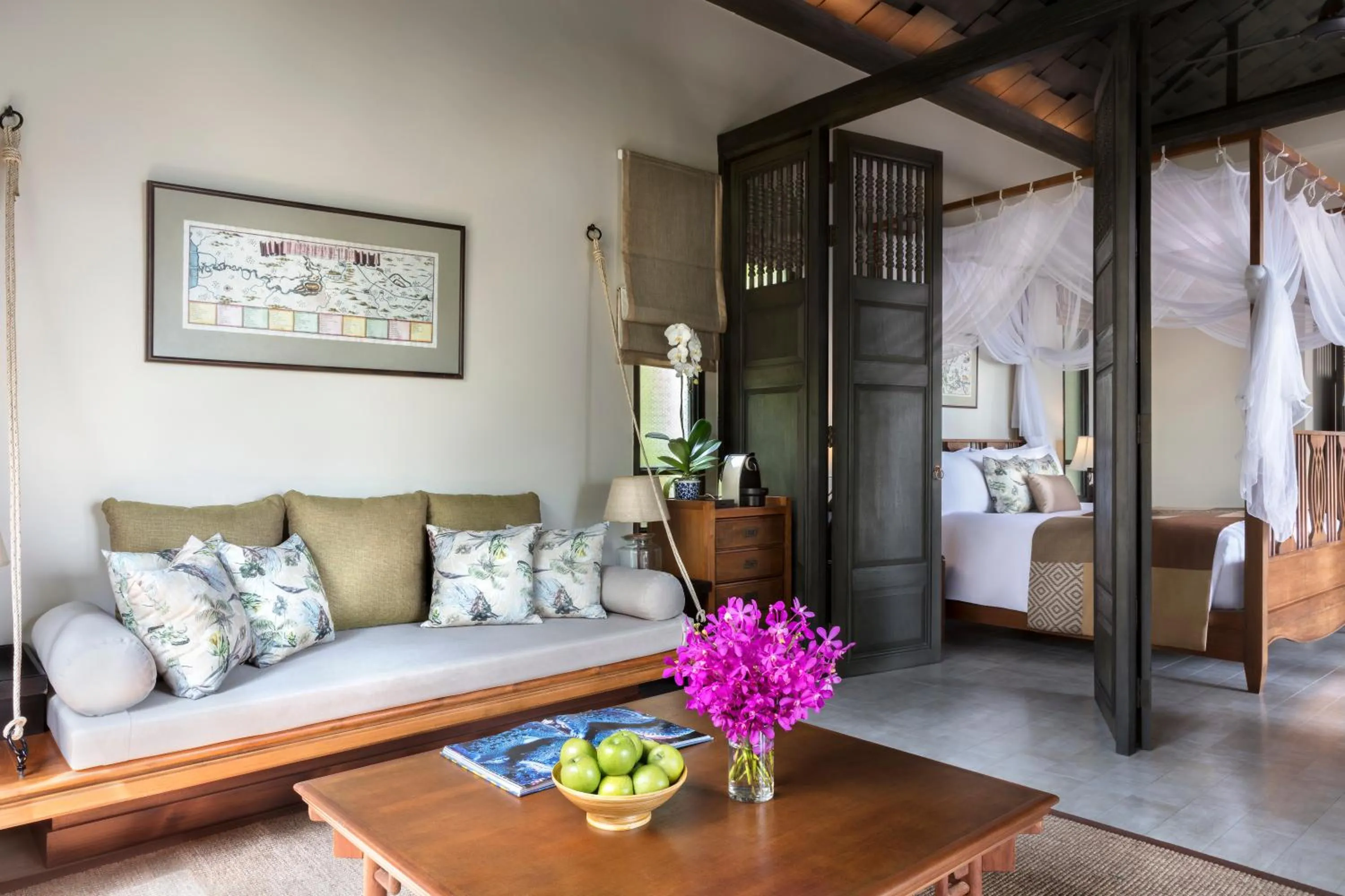 Living room, Bed in Anantara Lawana Koh Samui Resort