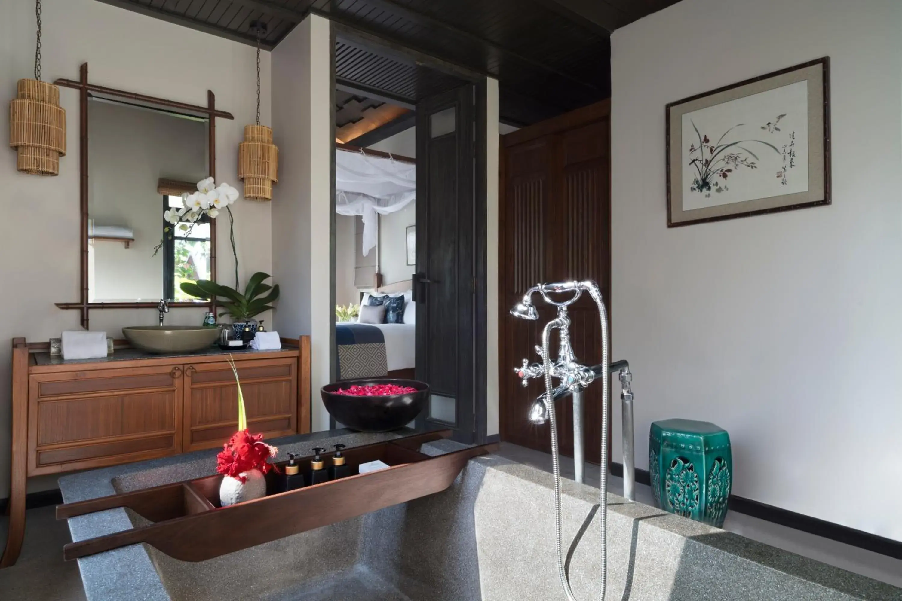 Bathroom in Anantara Lawana Koh Samui Resort Bathroom in Anantara Lawana Koh Samui Resort