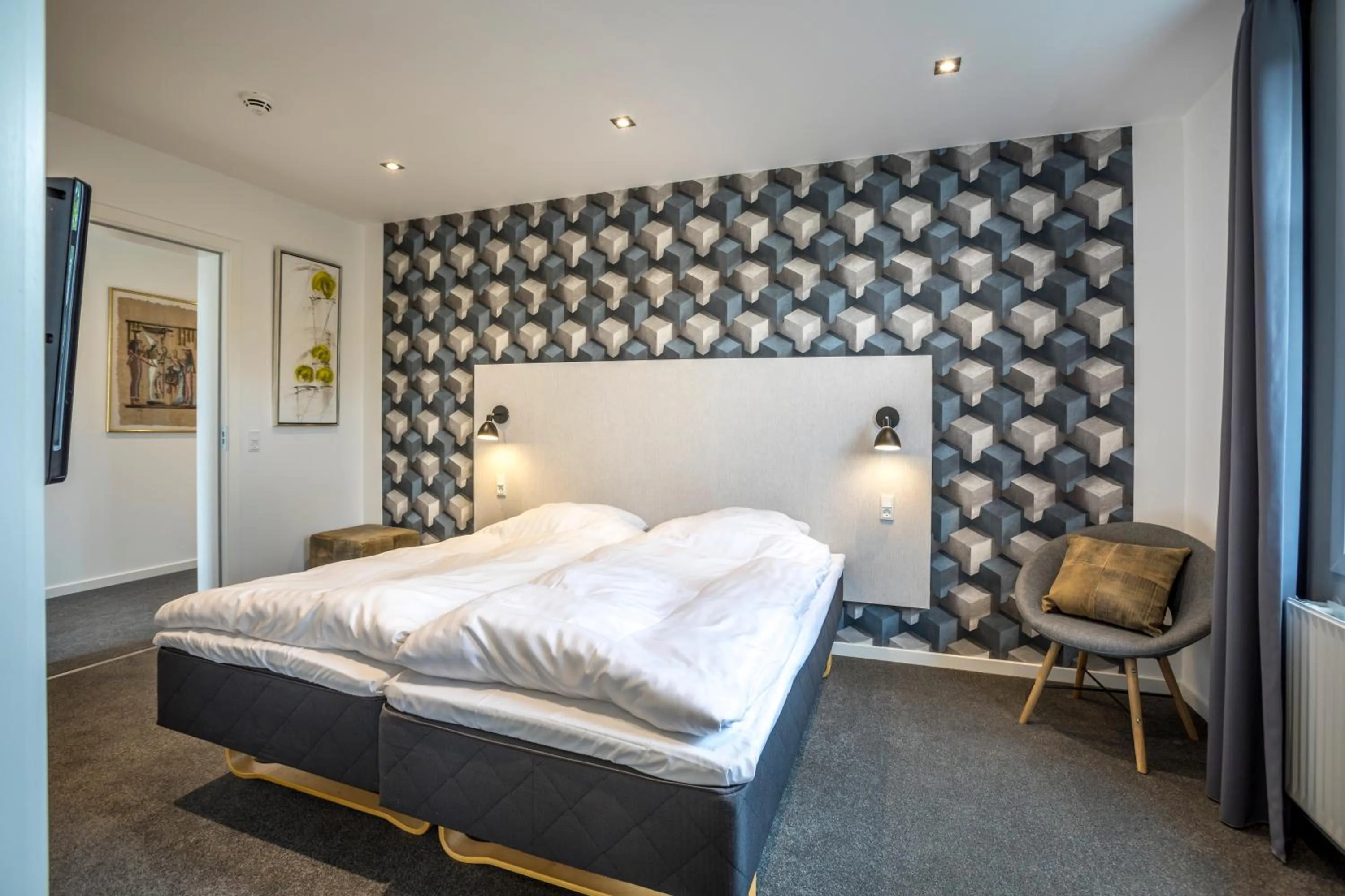 Bedroom, Bed in Hotel Ry