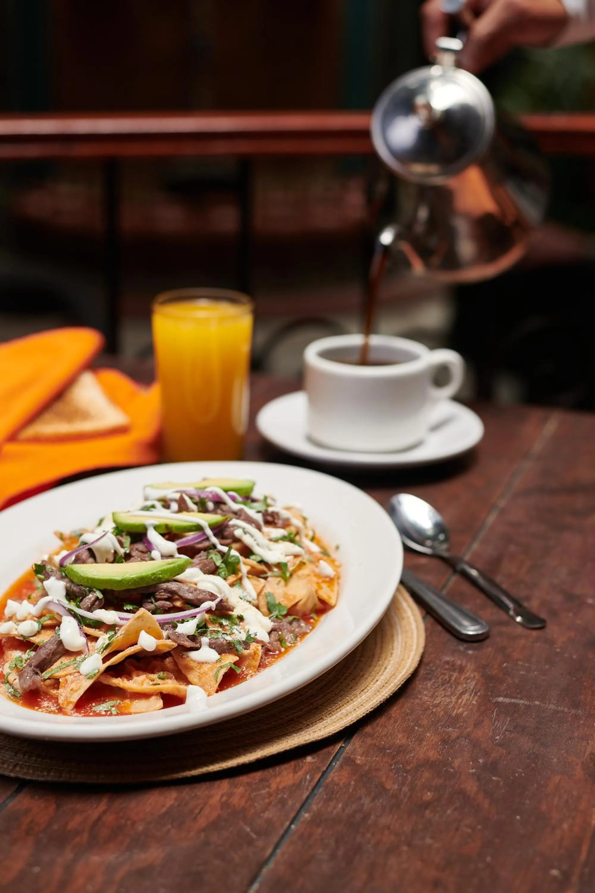 American breakfast in Hotel Mansion Del Valle