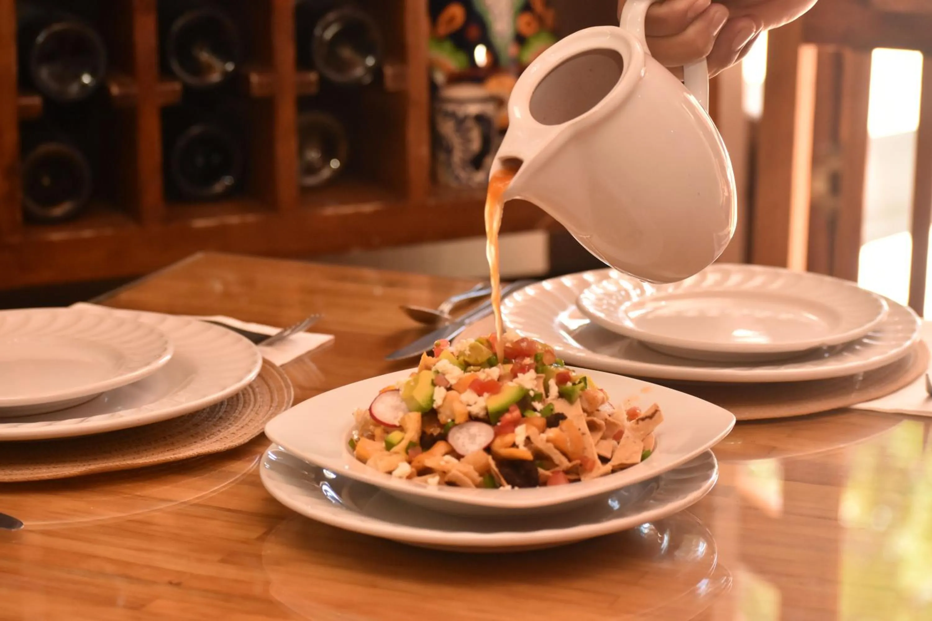 Food and drinks in Hotel Mansion Del Valle