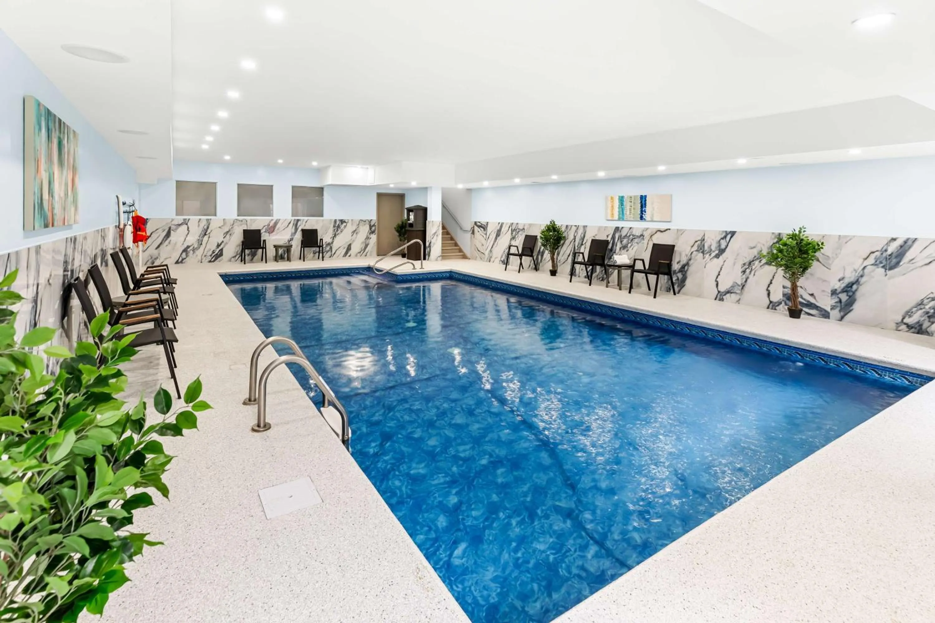 Pool view in Best Western Plus Montreal East