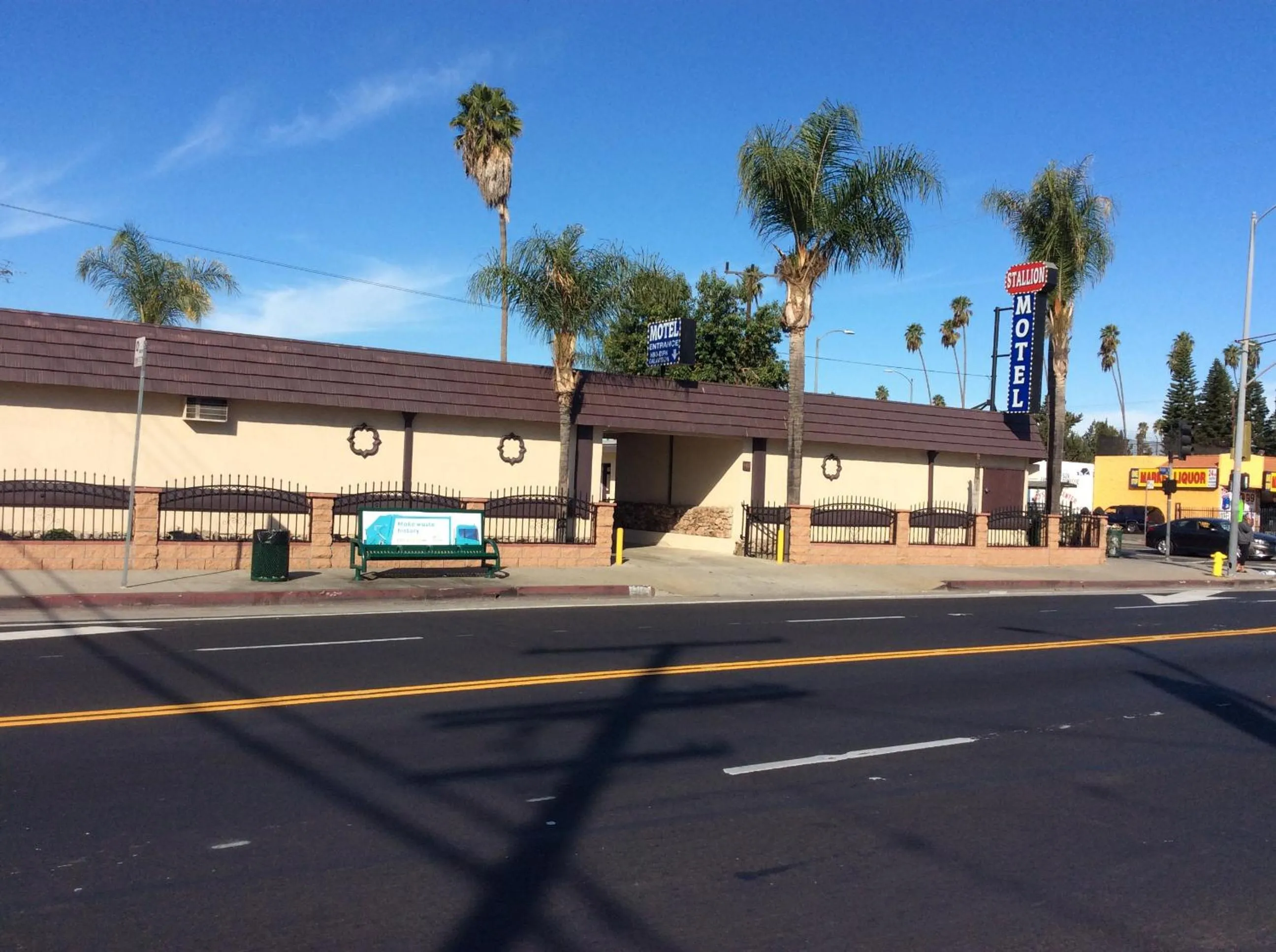 Property building in Stallion Motel Los Angeles