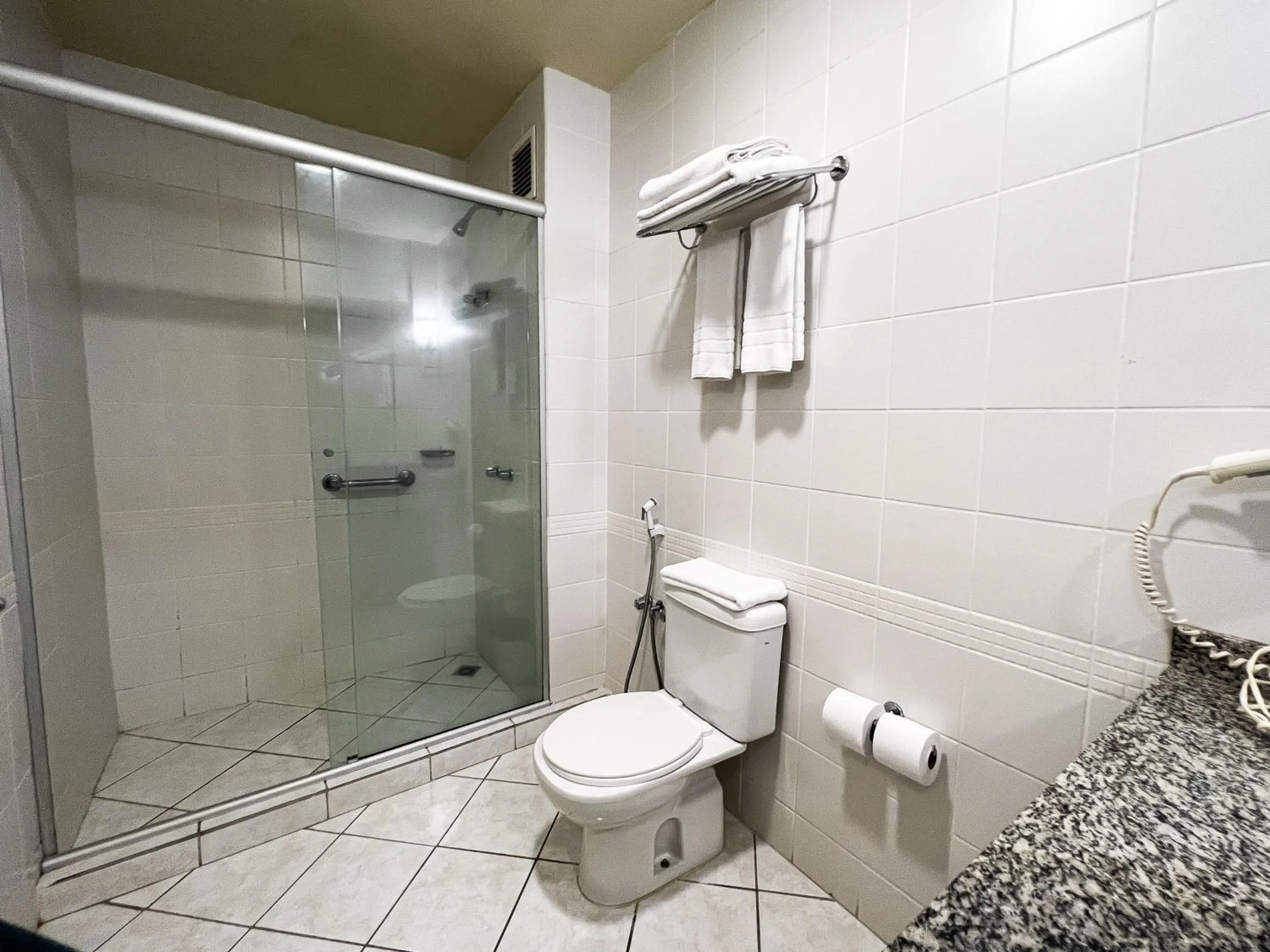 Bathroom in Master Curitiba Hotel - 1,6 km do Estádio Couto Pereira - Show