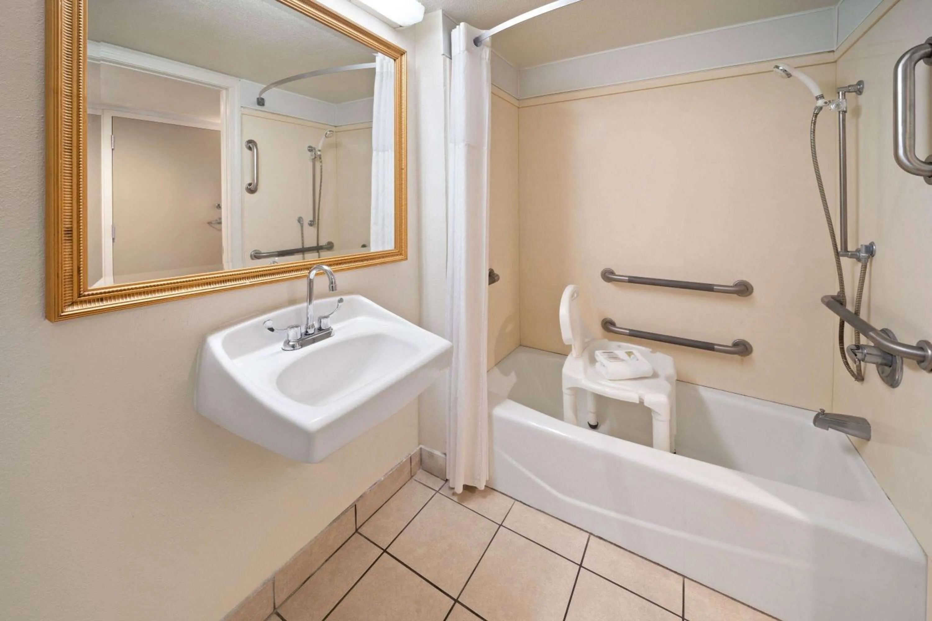 Bathroom in Days Inn by Wyndham Biloxi Beach