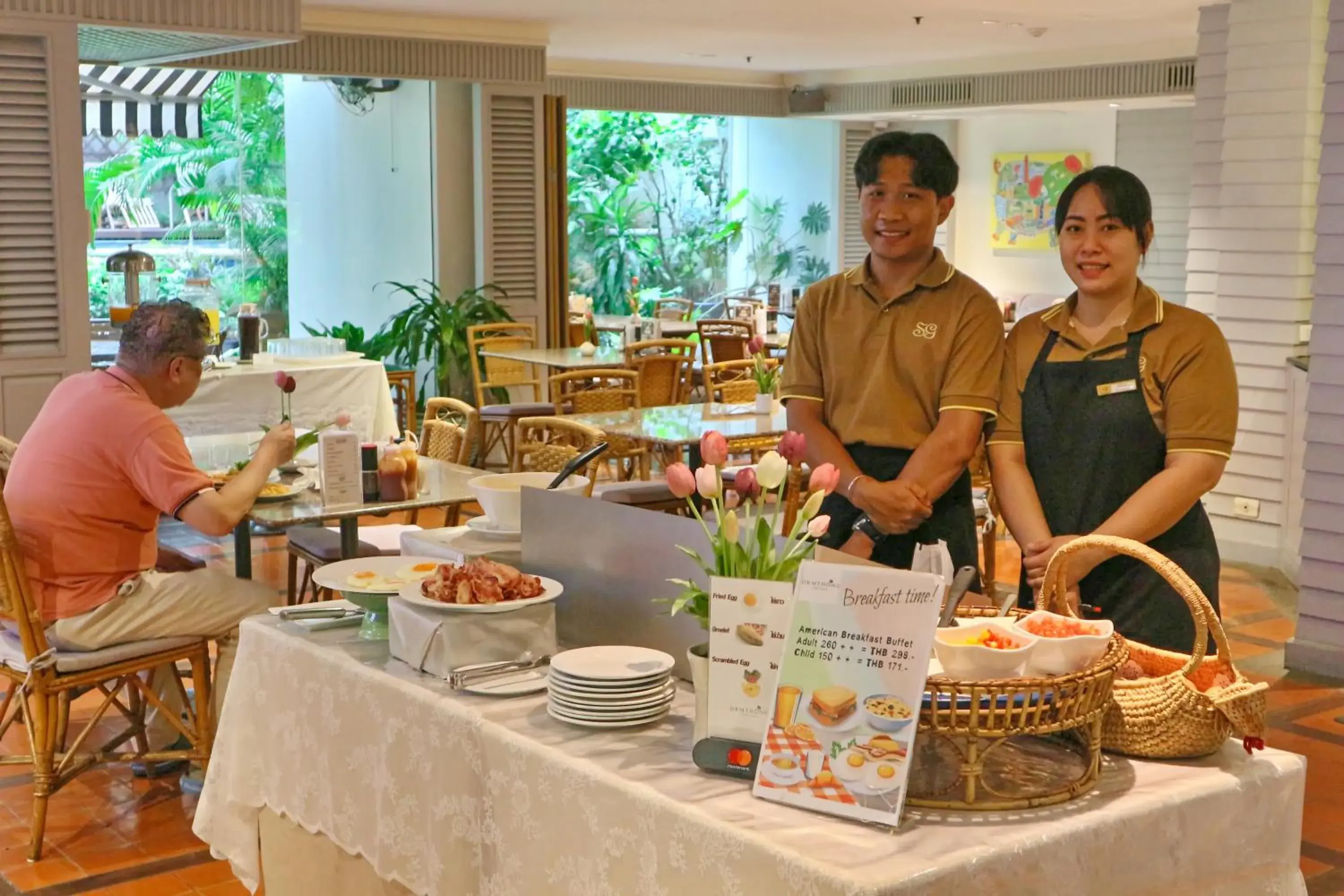 Buffet breakfast in Silom Serene A Boutique Hotel Buffet breakfast in Silom Serene A Boutique Hotel
