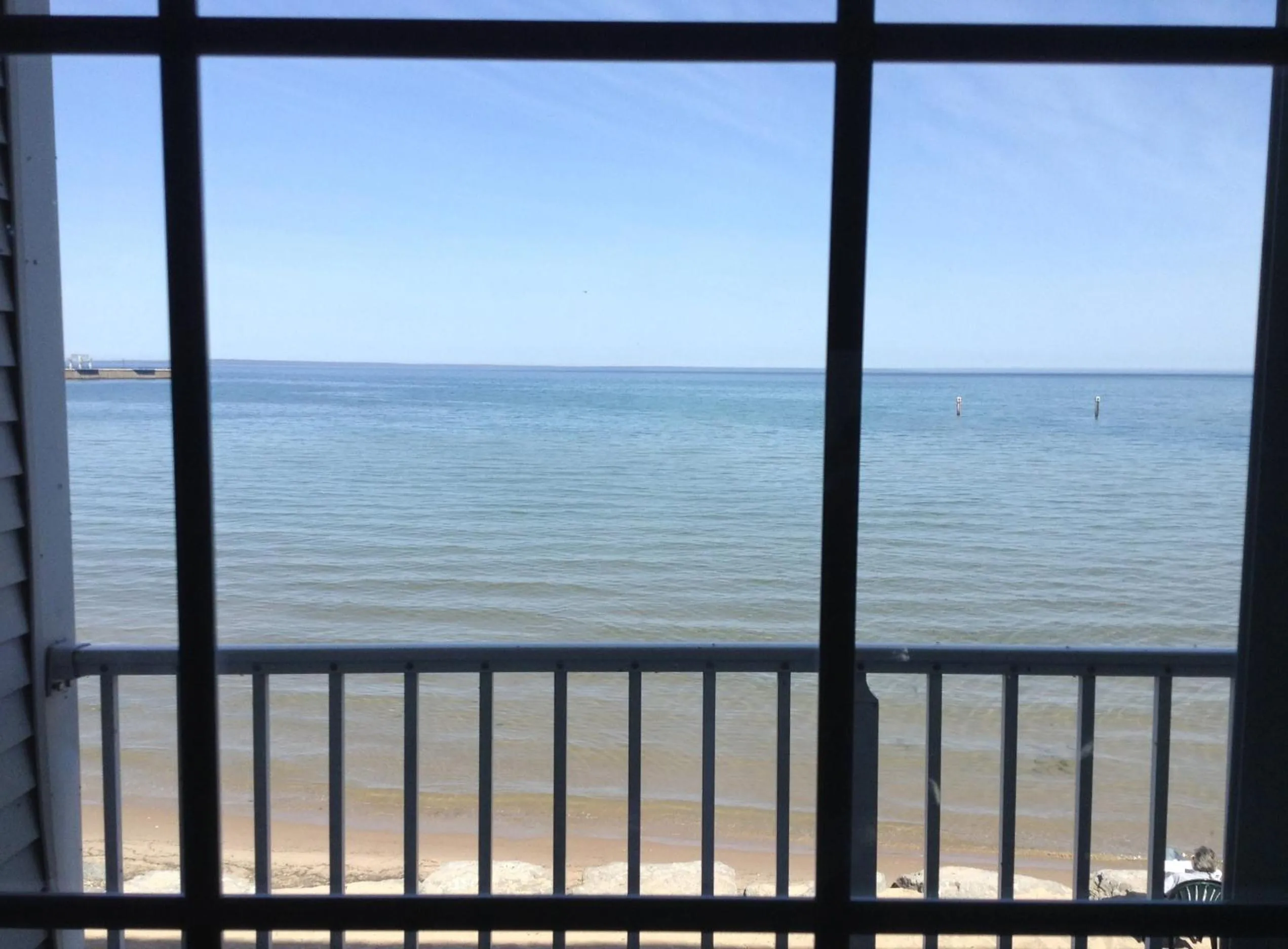 View (from property/room) in Hamilton Inn Select Beachfront Mackinaw City