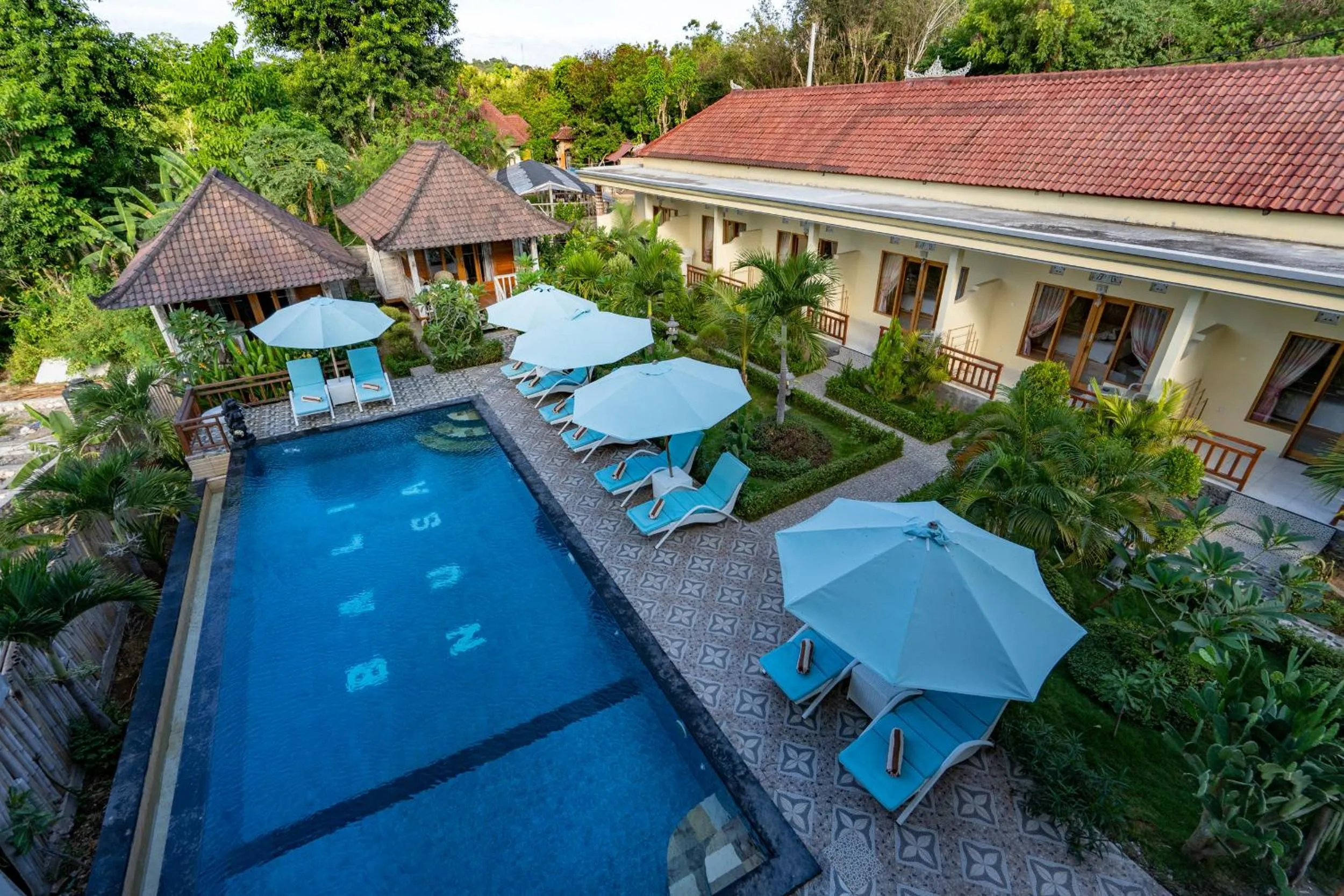 Bird's eye view in Bali Nusa Cottage