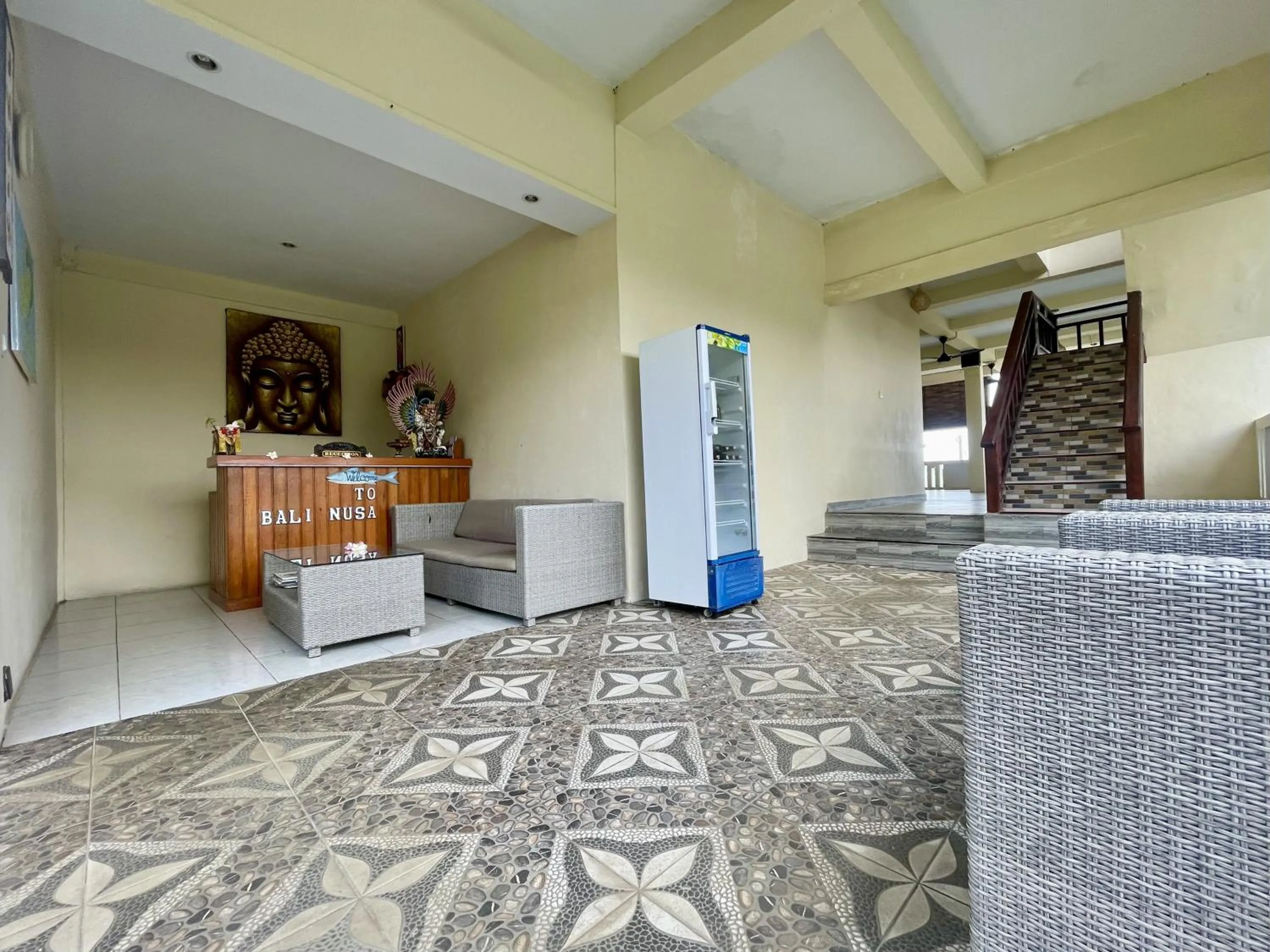 Lobby or reception in Bali Nusa Cottage