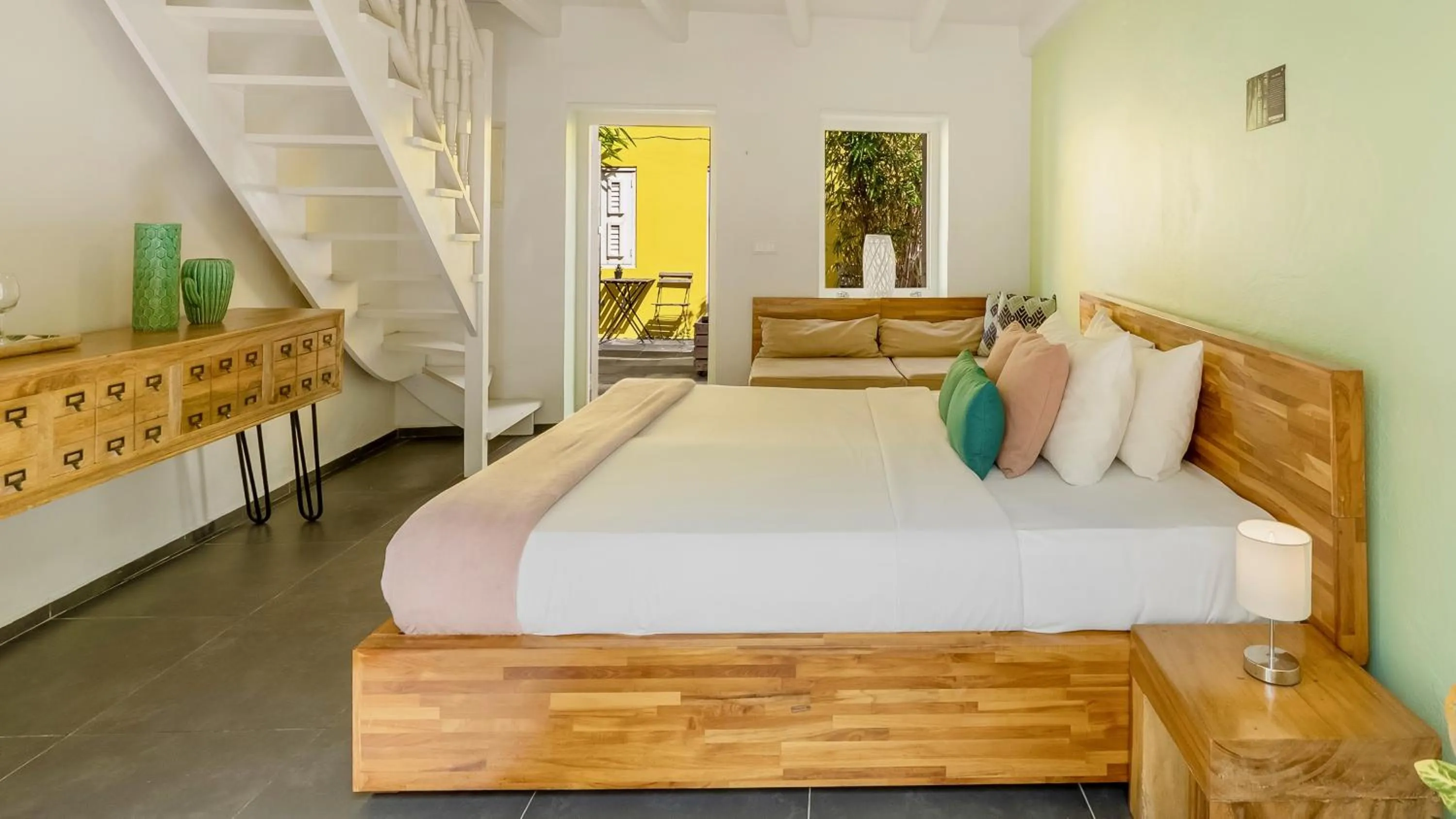 Bed in Pietermaai Boutique Hotel