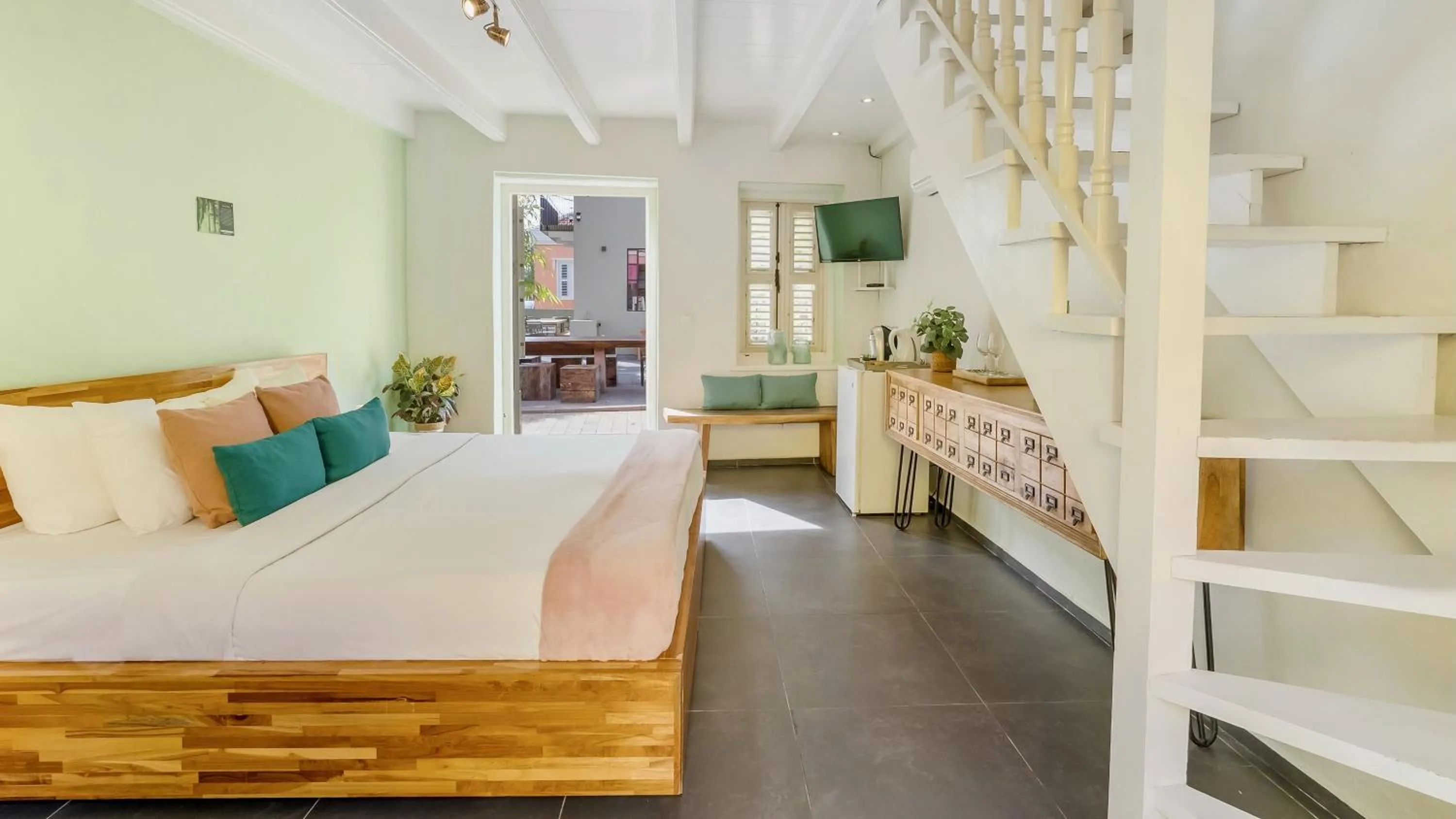 Bed in Pietermaai Boutique Hotel