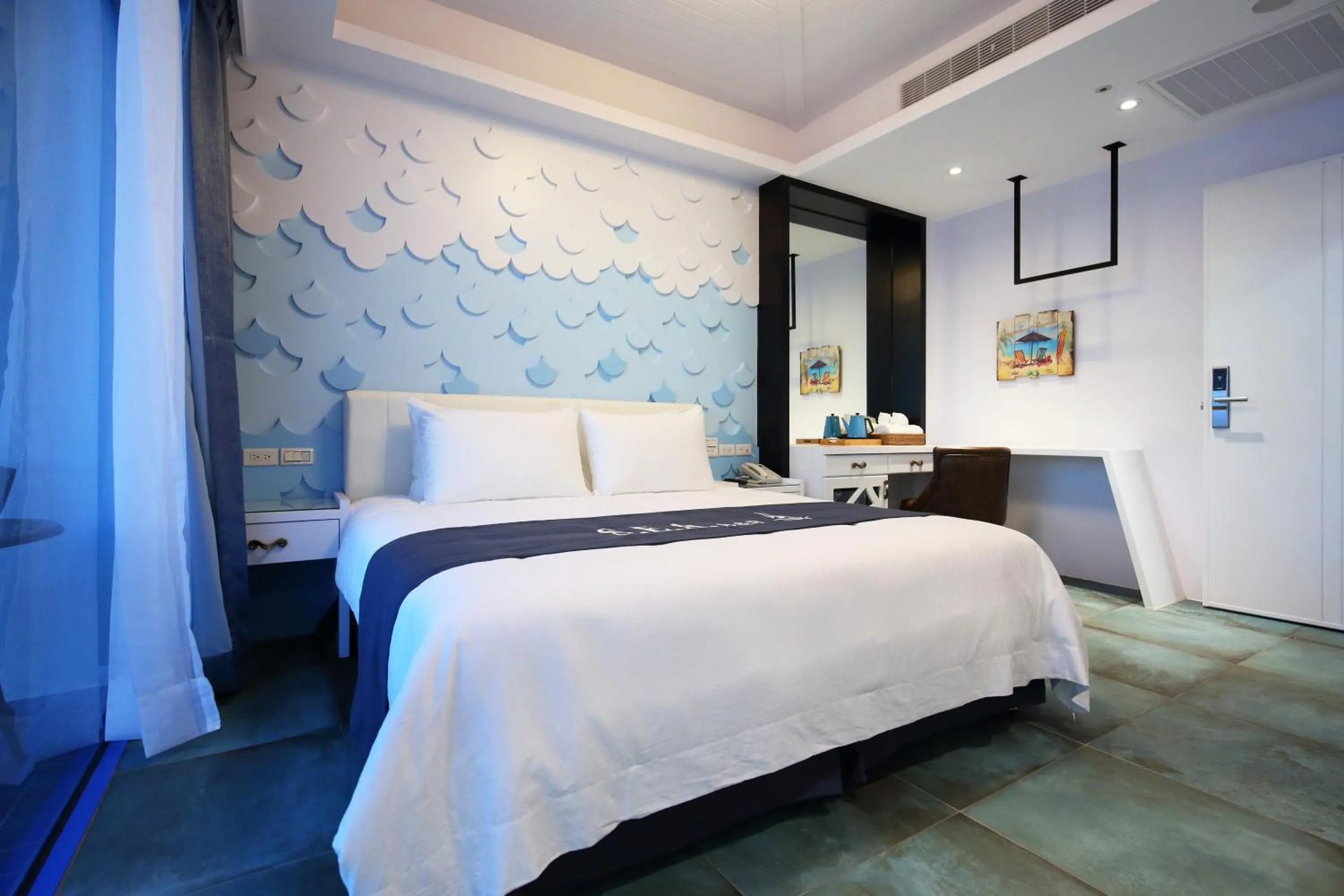 Bed in Hualien S.E.A. B&B