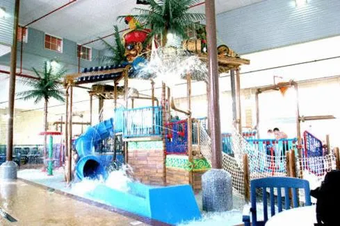 Aqua park in Cabins of Mackinac & Lodge