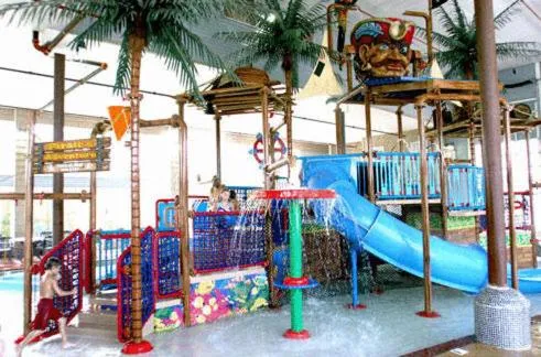 Aqua park in Cabins of Mackinac & Lodge