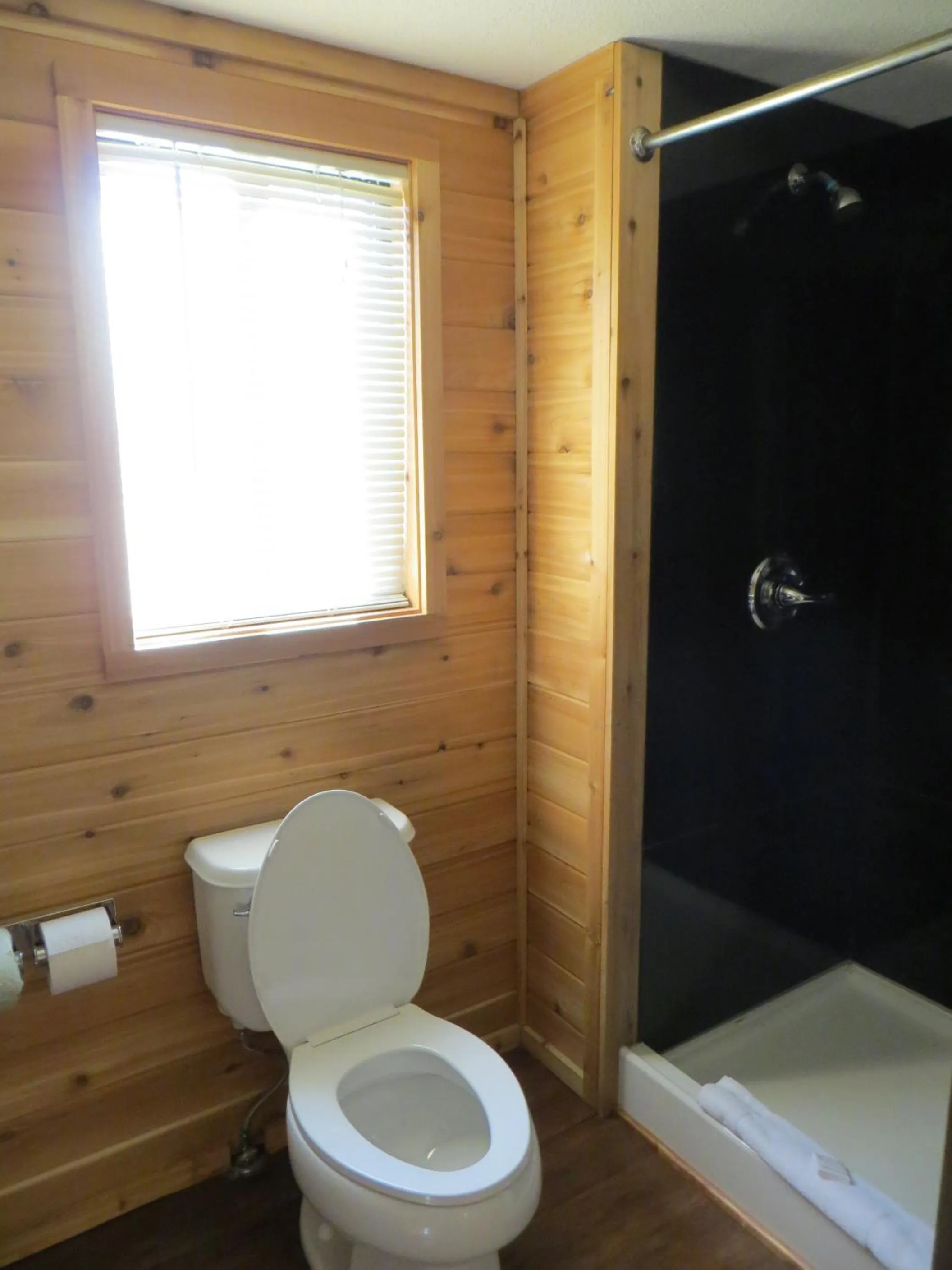 Bathroom in Cabins of Mackinac & Lodge