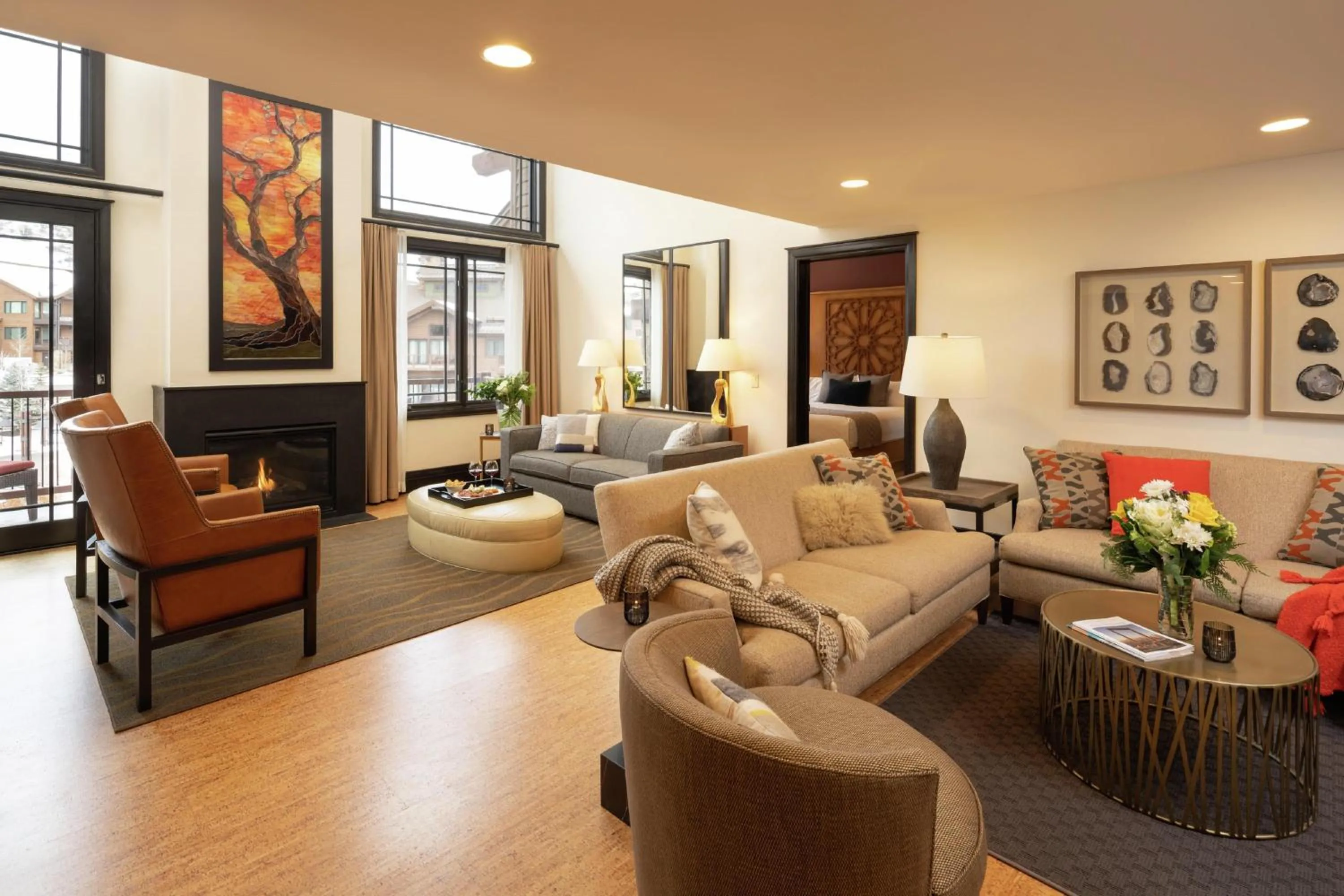 Living room in Waldorf Astoria Park City