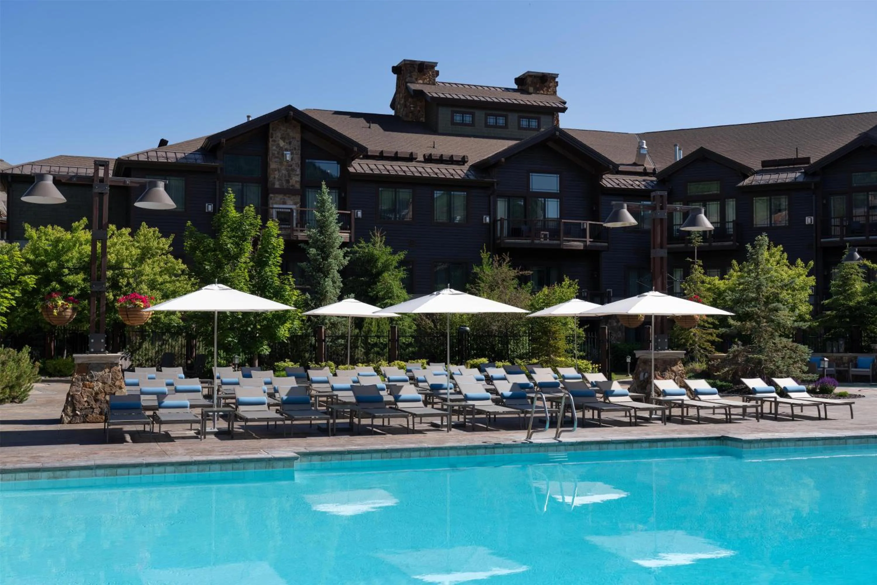 Pool view in Waldorf Astoria Park City