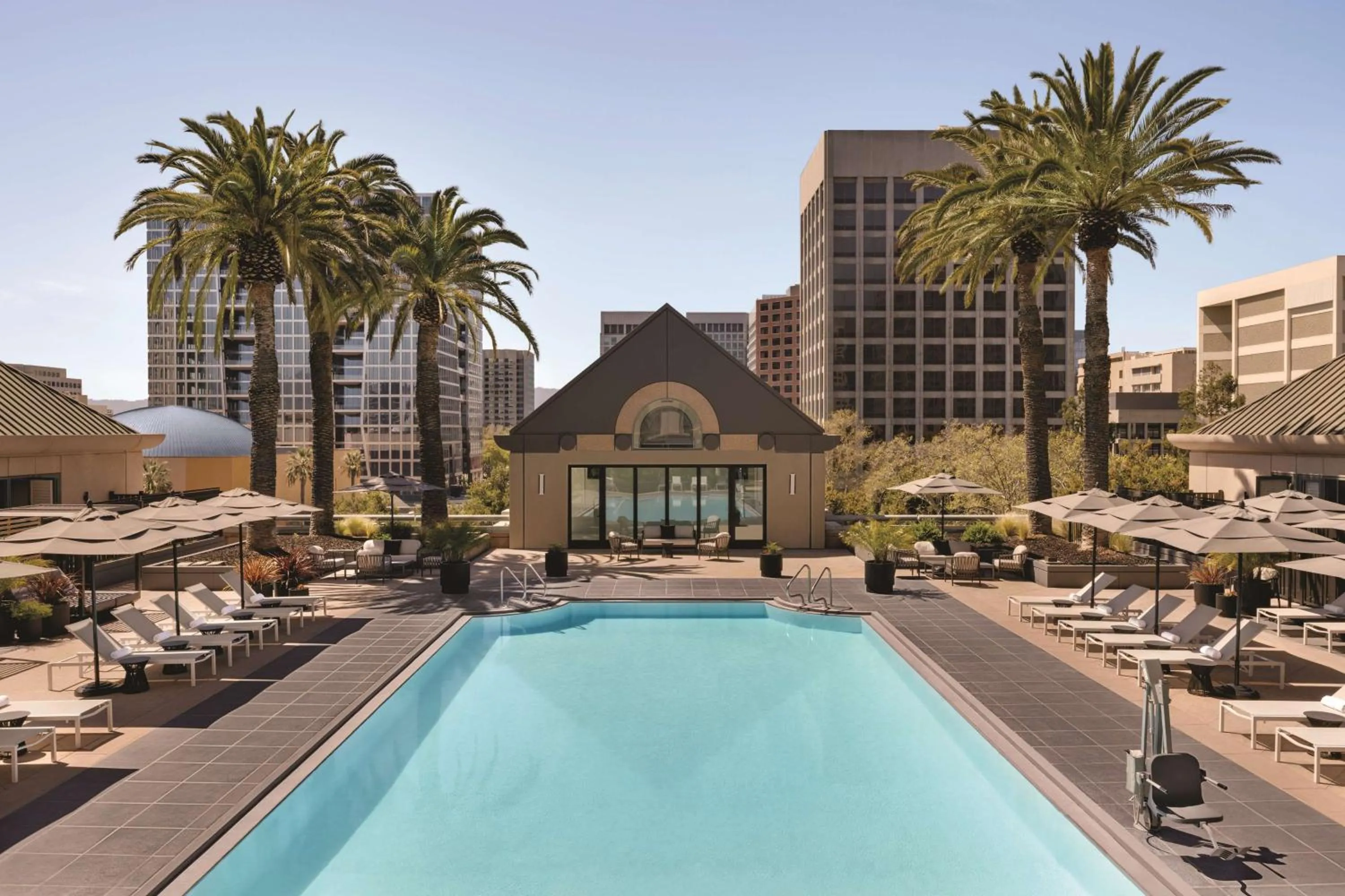 Pool view in Signia by Hilton San Jose
