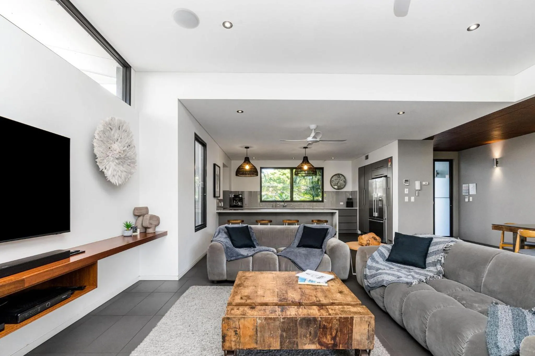 Living room in Byron Lux Beach Houses