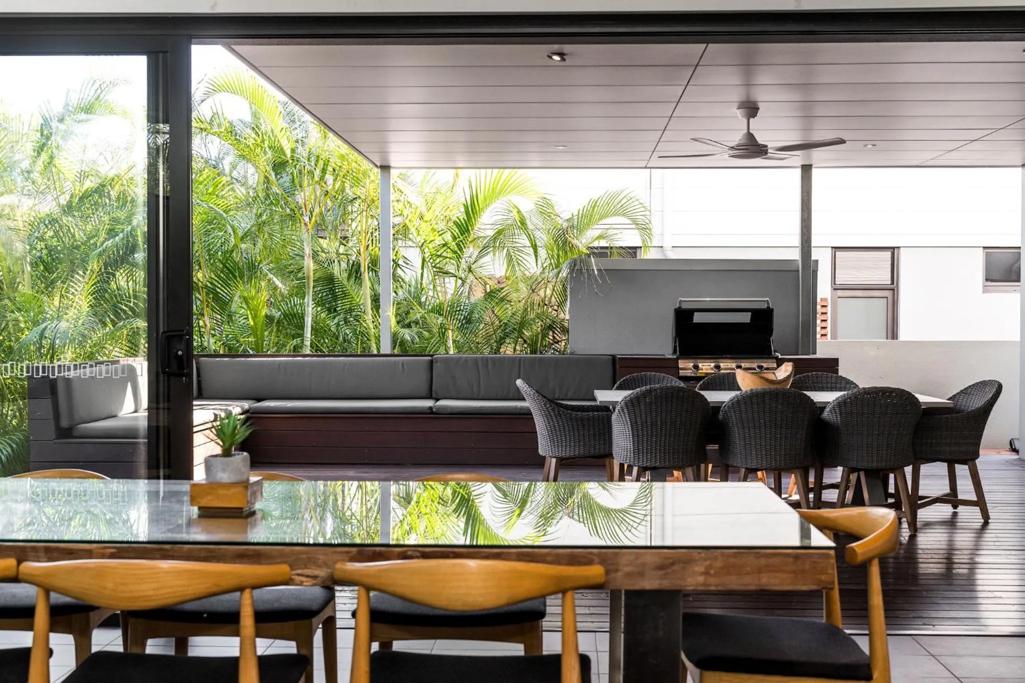 Seating area in Byron Lux Beach Houses