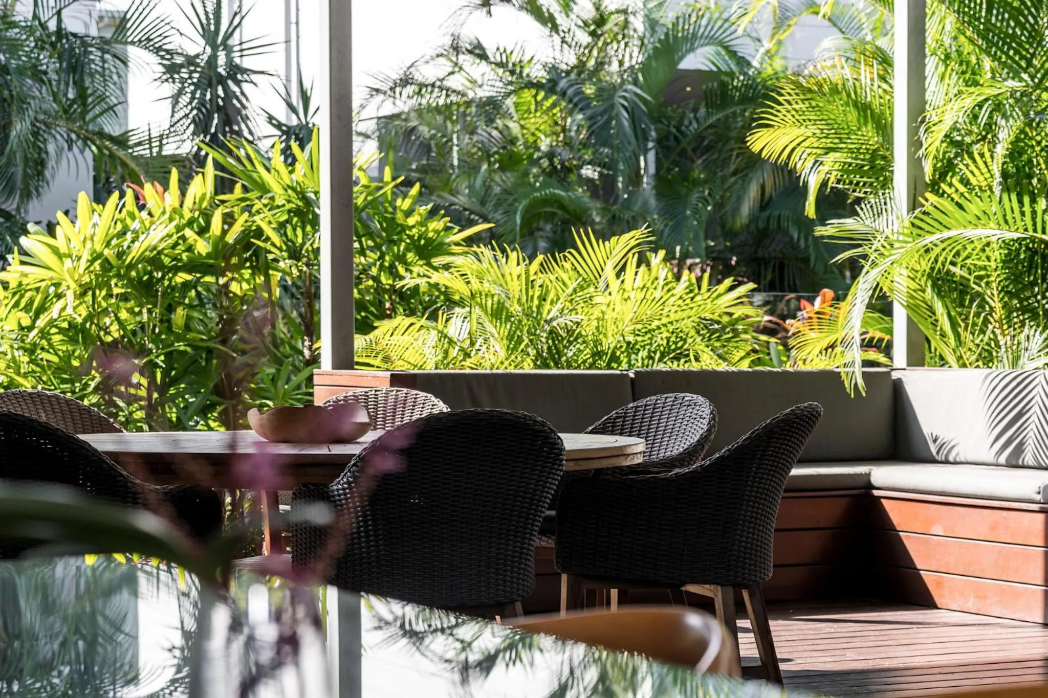 Seating area in Byron Lux Beach Houses