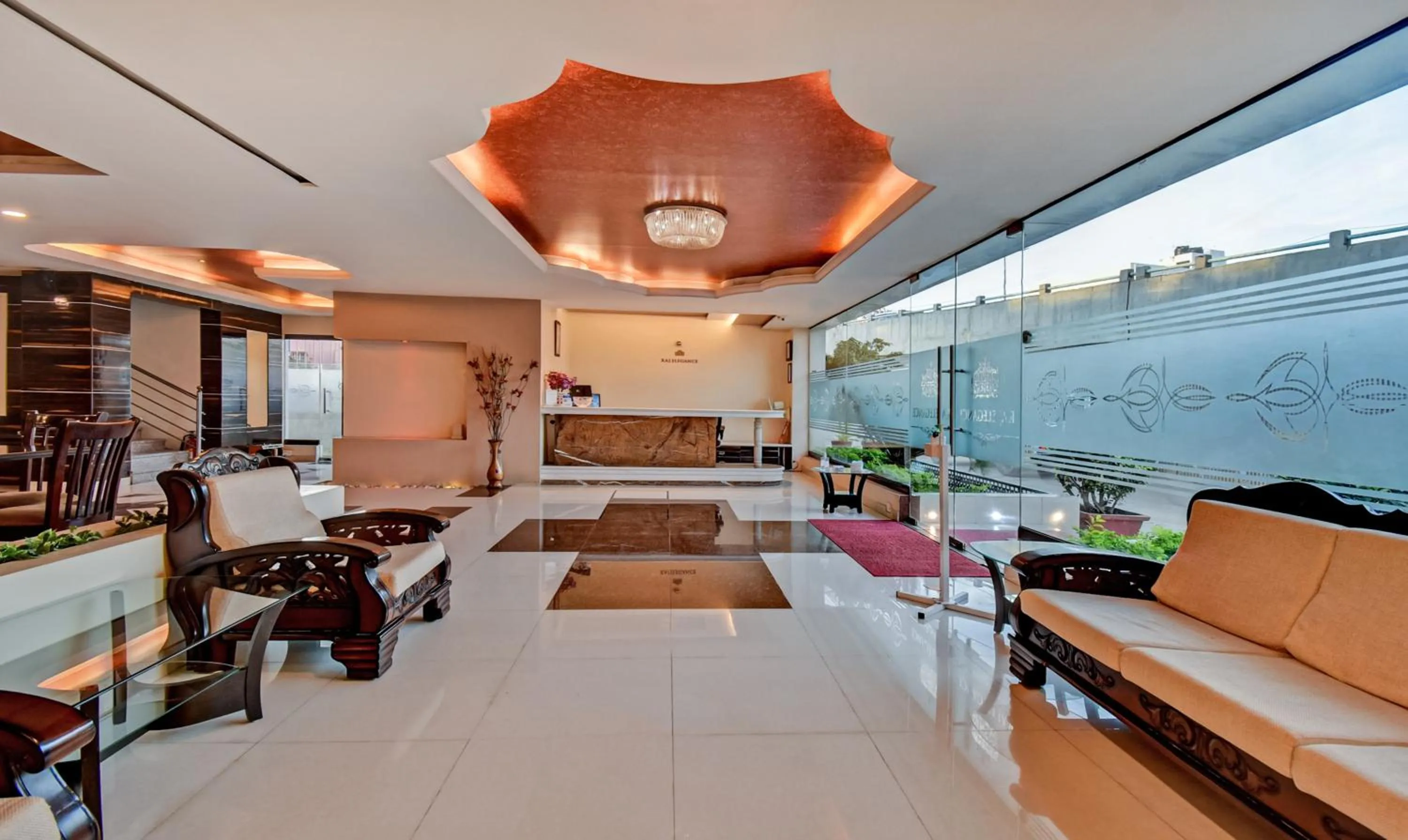 Lobby or reception in Treebo Raj Elegance Manyata Tech Park