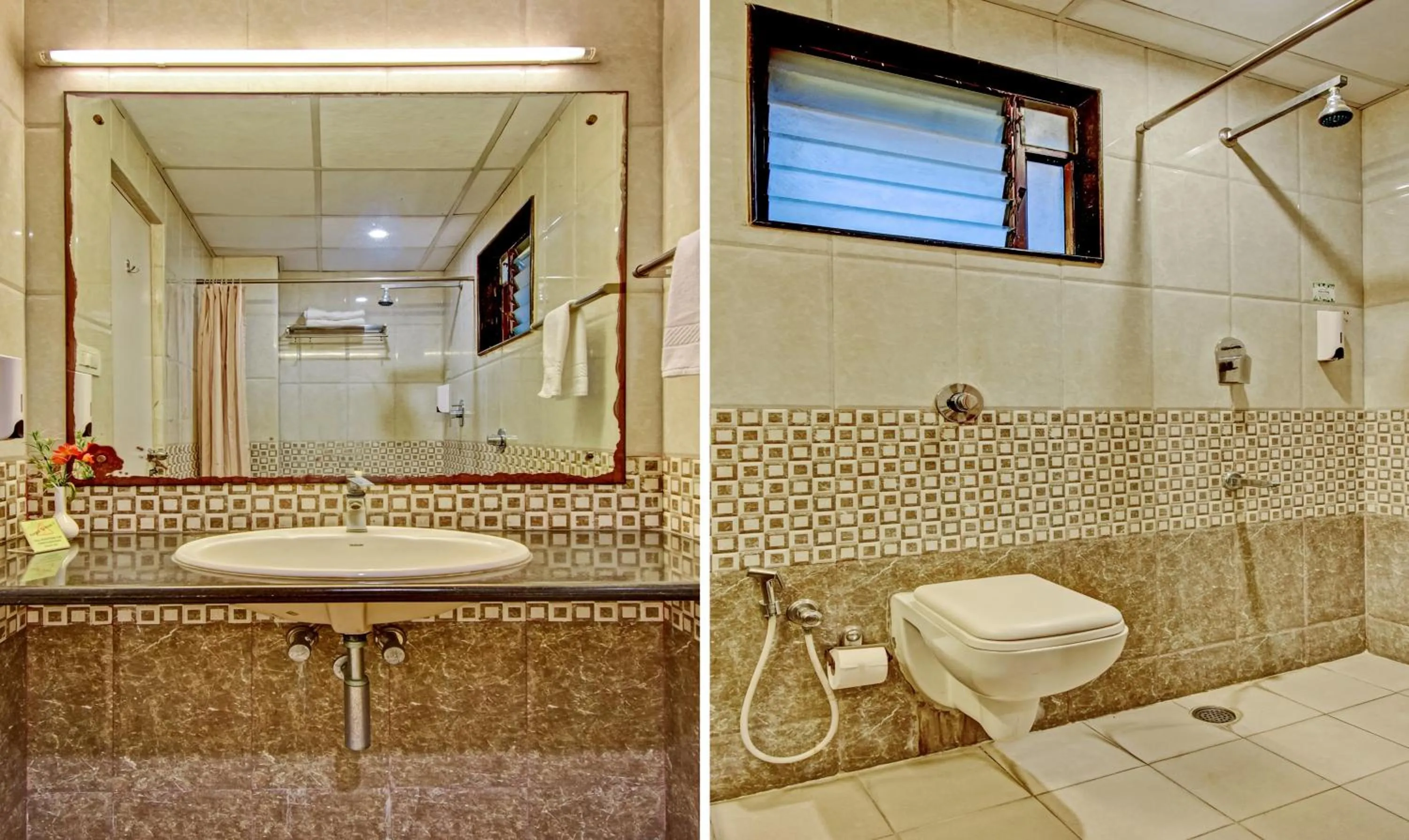 Bathroom in Treebo Raj Elegance Manyata Tech Park