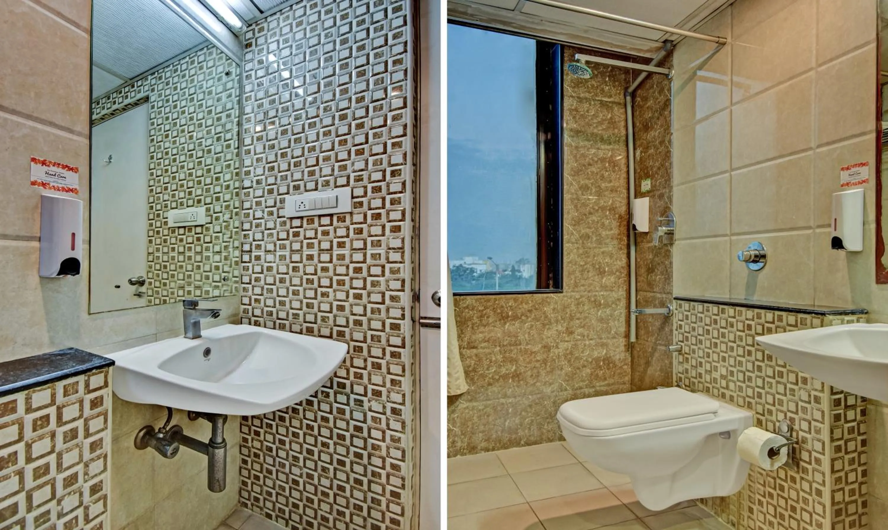 Bathroom in Treebo Raj Elegance Manyata Tech Park